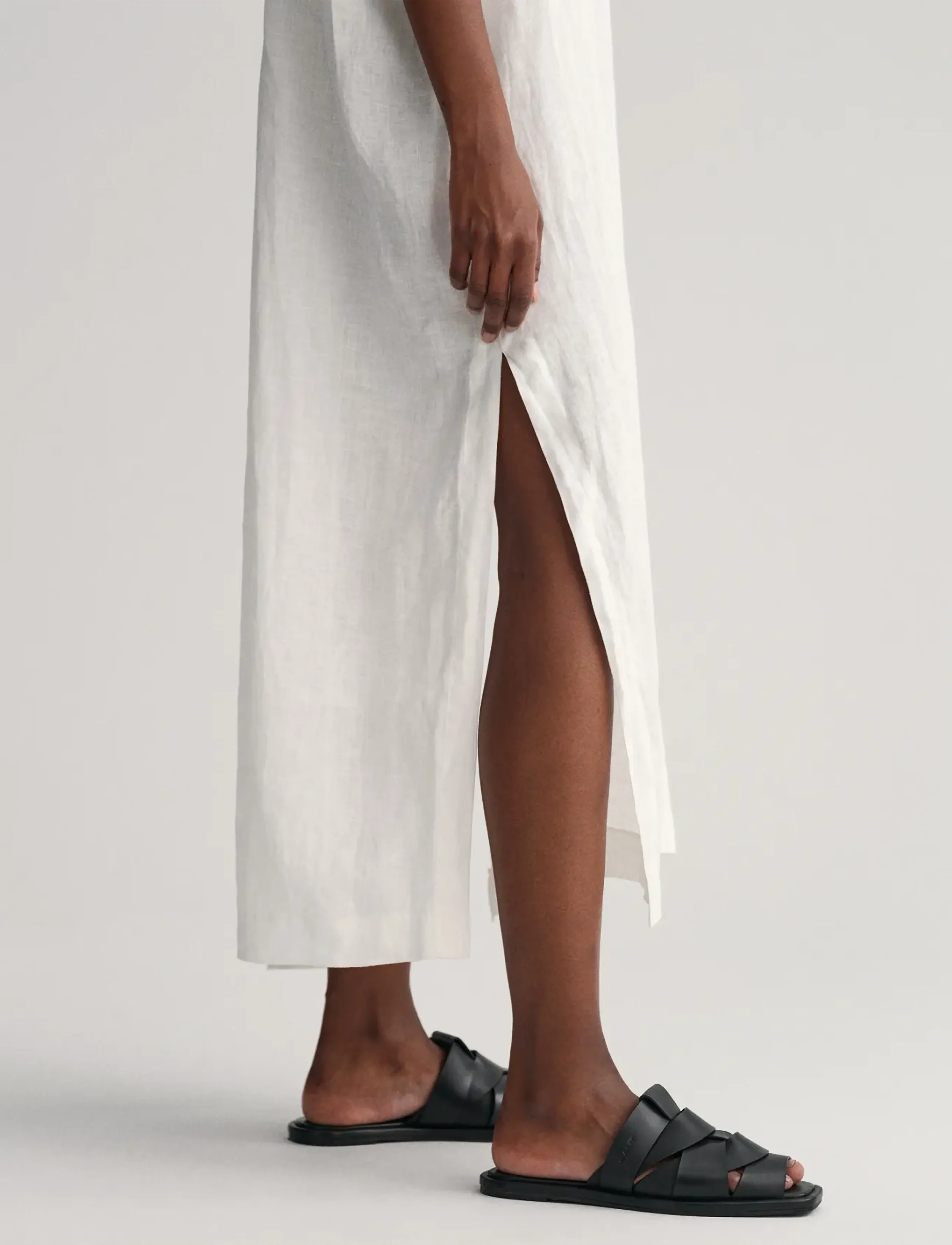 Gant - RELAXED SS LINEN CAFTAN - white - 4