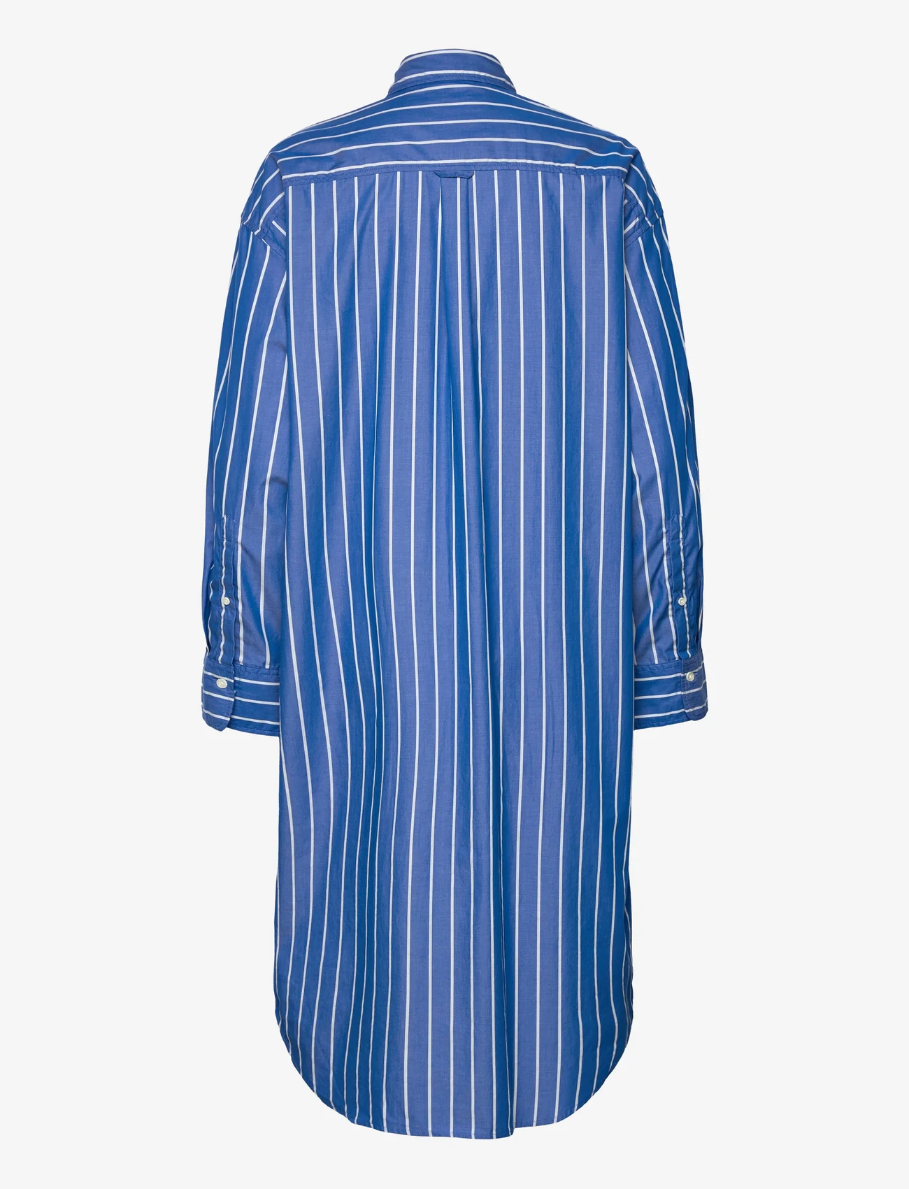 GANT - OS STRIPED SHIRT DRESS - kreklkleitas - lapis blue - 1