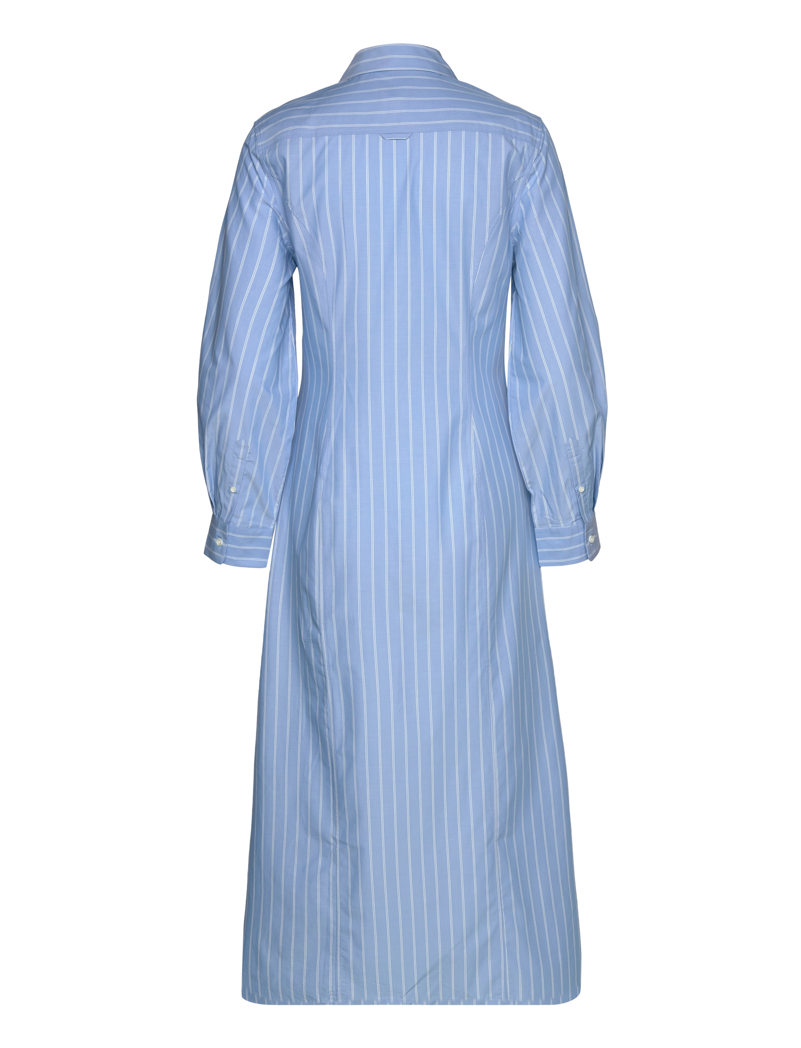 GANT - REG STRIPE MAXI SHIRT DRESS - gentle blue - 1