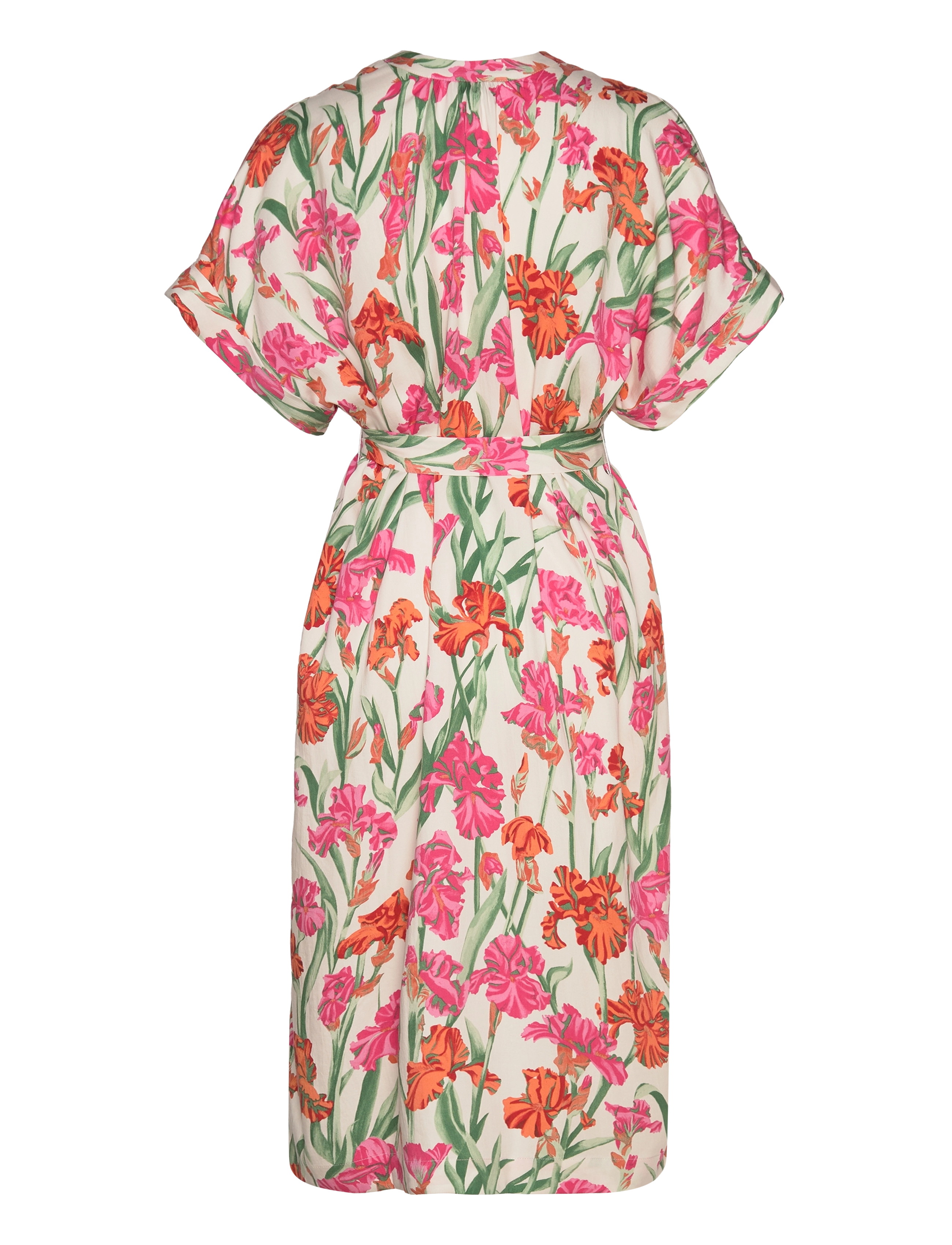 GANT - RELAXED IRIS PRINT CAFTAN DRESS - eggshell - 1