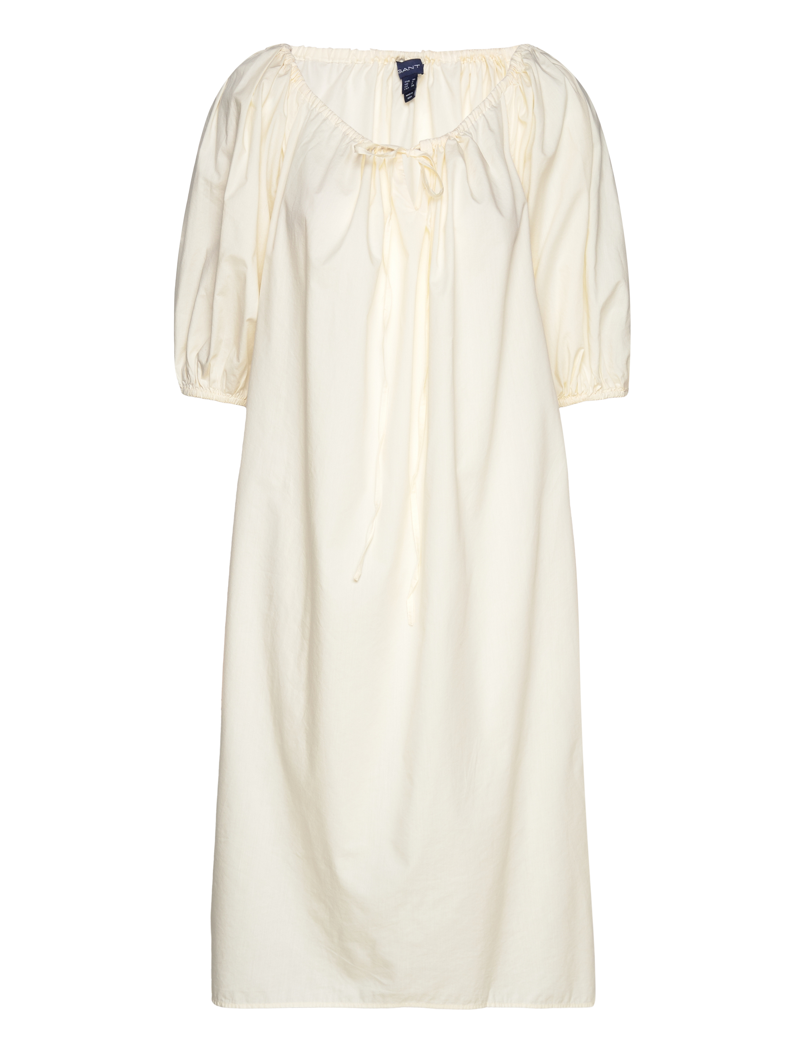 Gant RELAXED GATHERED DRESS - Kjoler - CREAM / cream