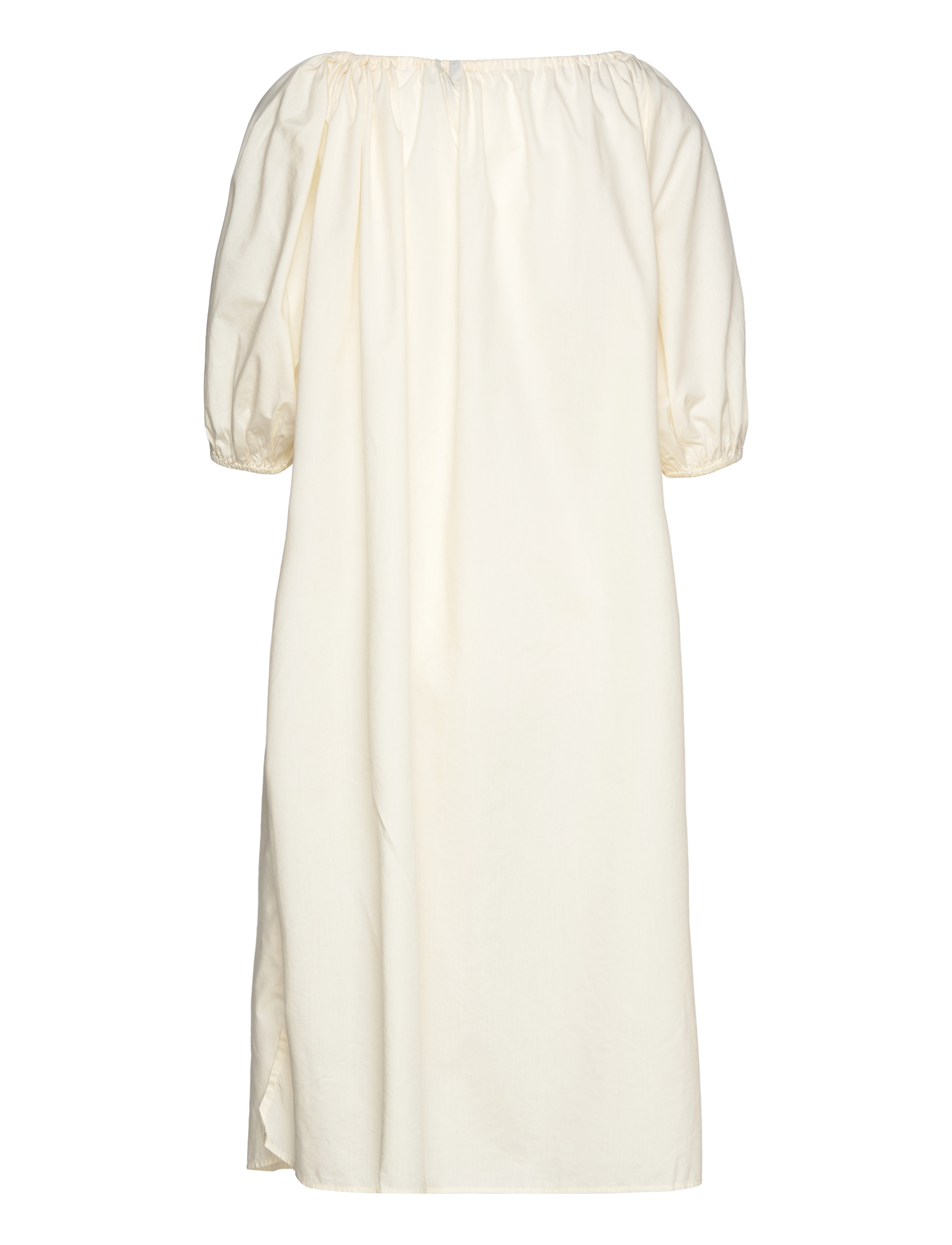 Gant - RELAXED GATHERED DRESS - midikleider - cream - 2