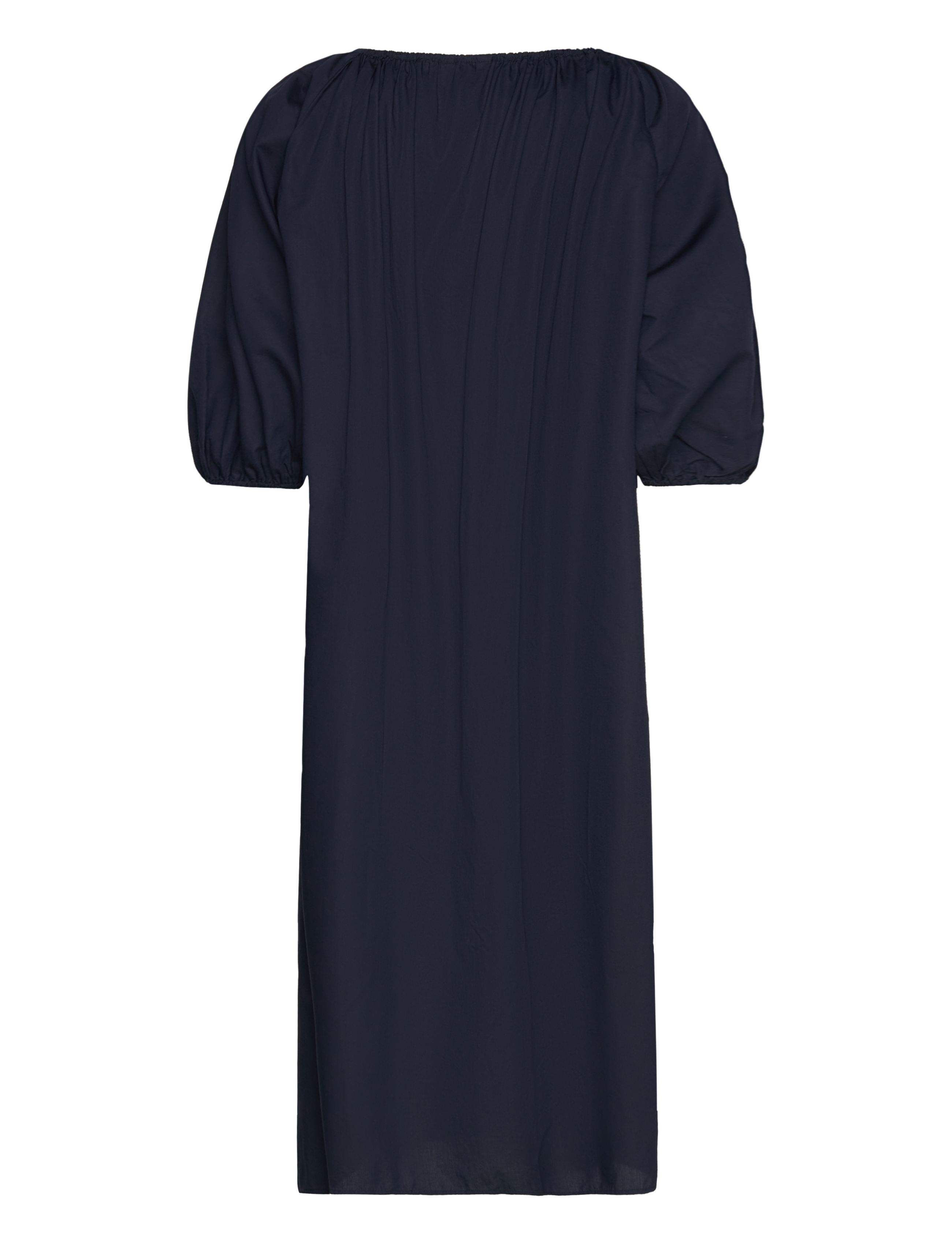 Gant - RELAXED GATHERED DRESS - midiklänningar - evening blue - 1