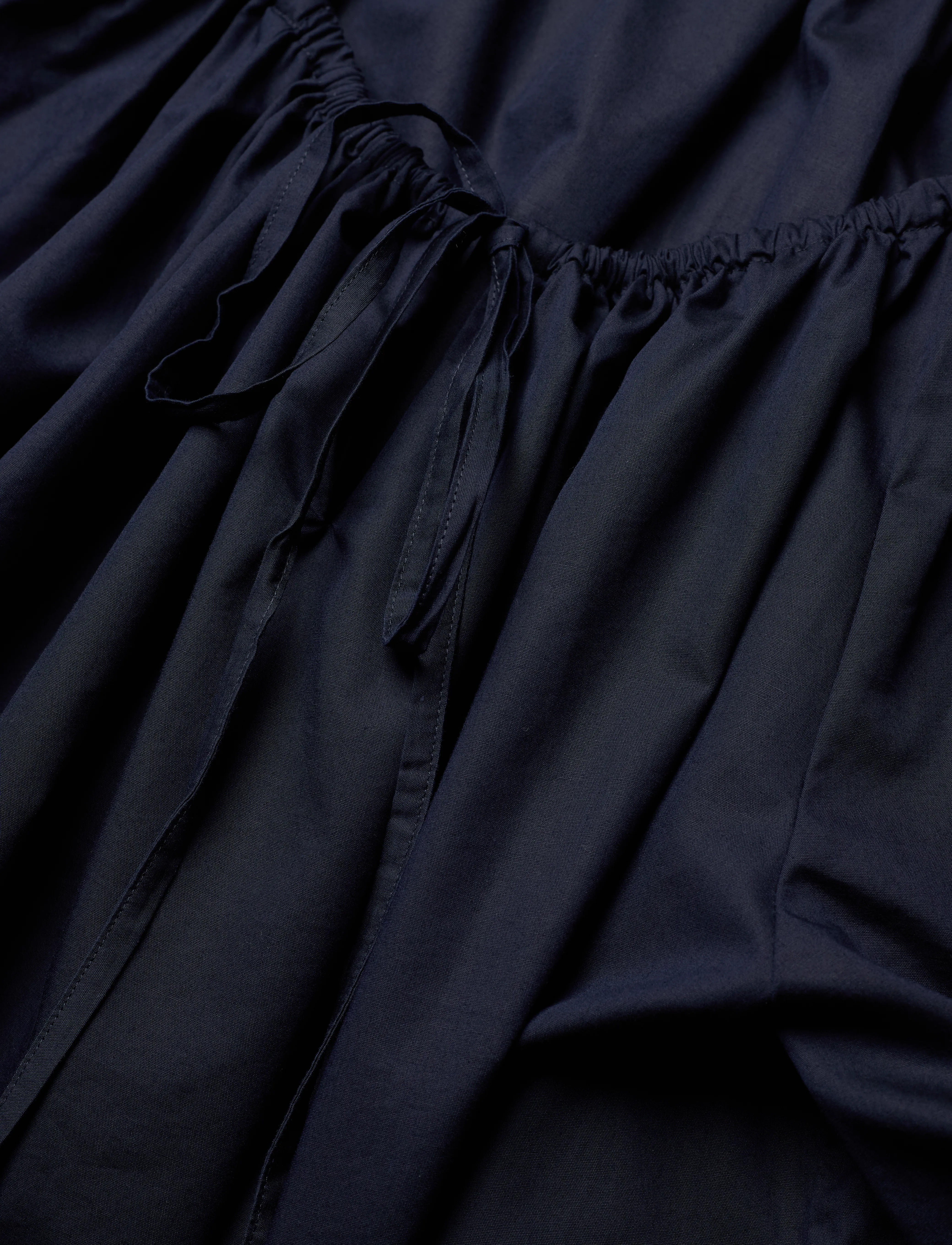 Gant - RELAXED GATHERED DRESS - midiklänningar - evening blue - 2