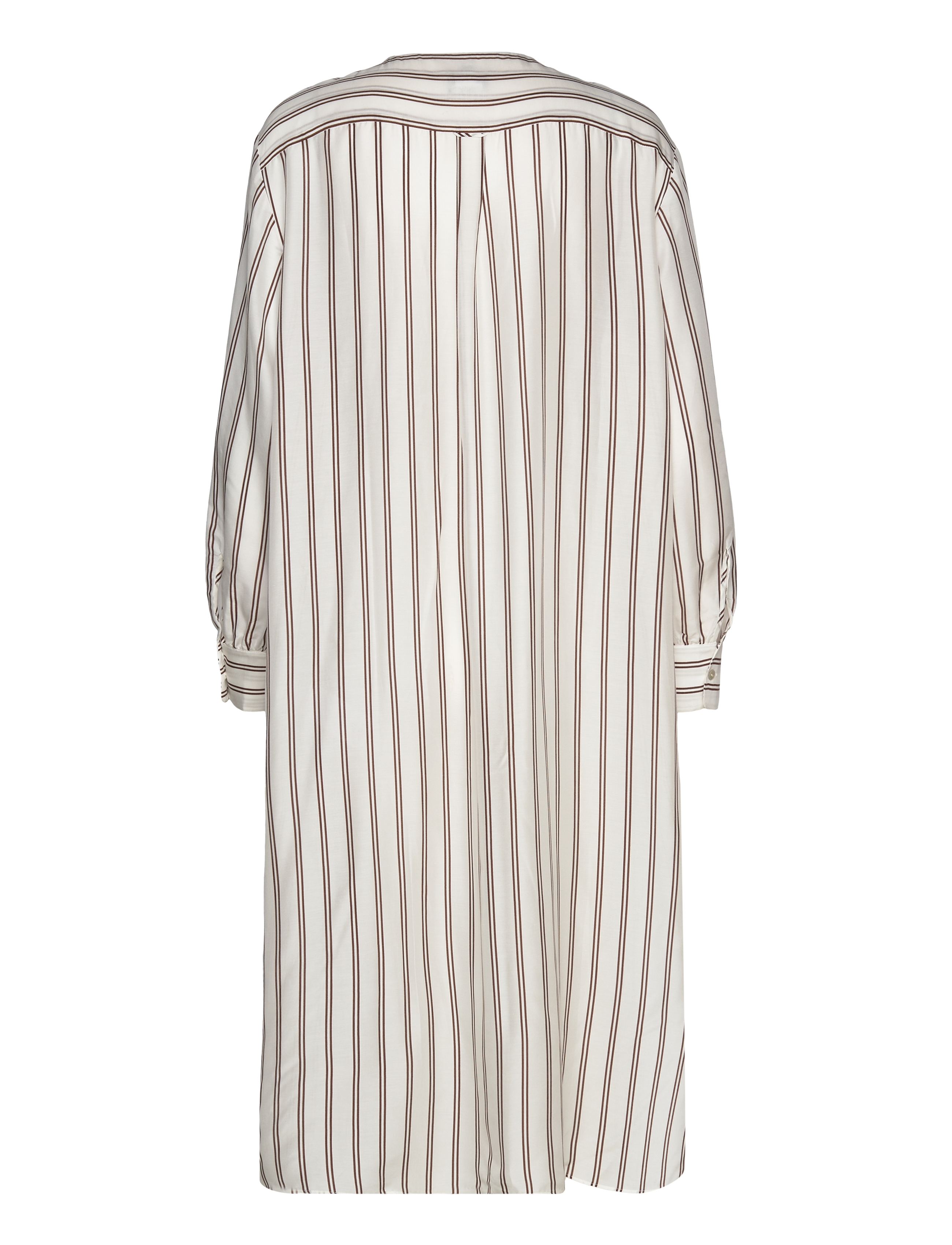 GANT - RELAXED V-NECK STRIPE CAFTAN - eggshell - 1