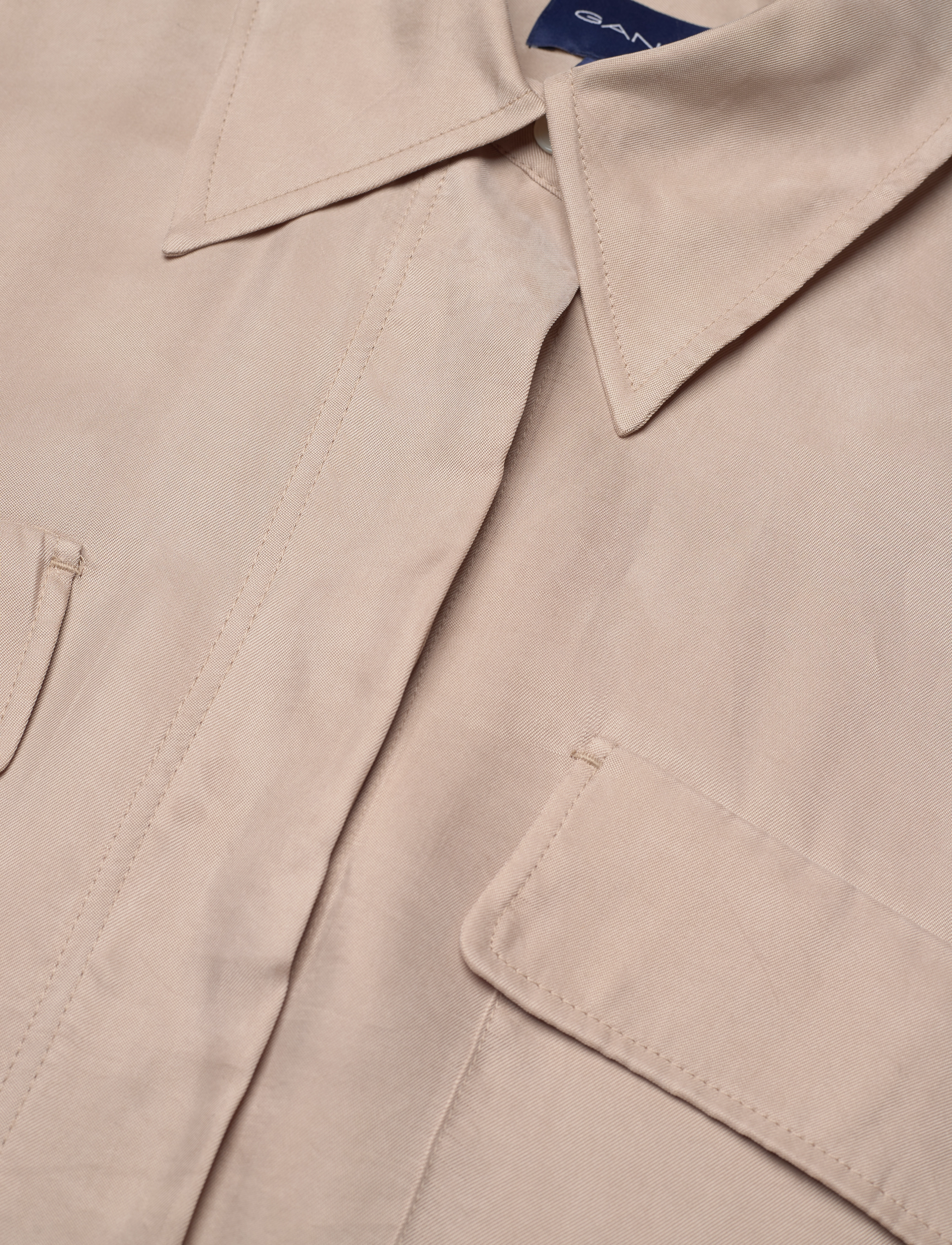 GANT - REL SS FLAP POCKET SHIRT DRESS - dry sand - 4