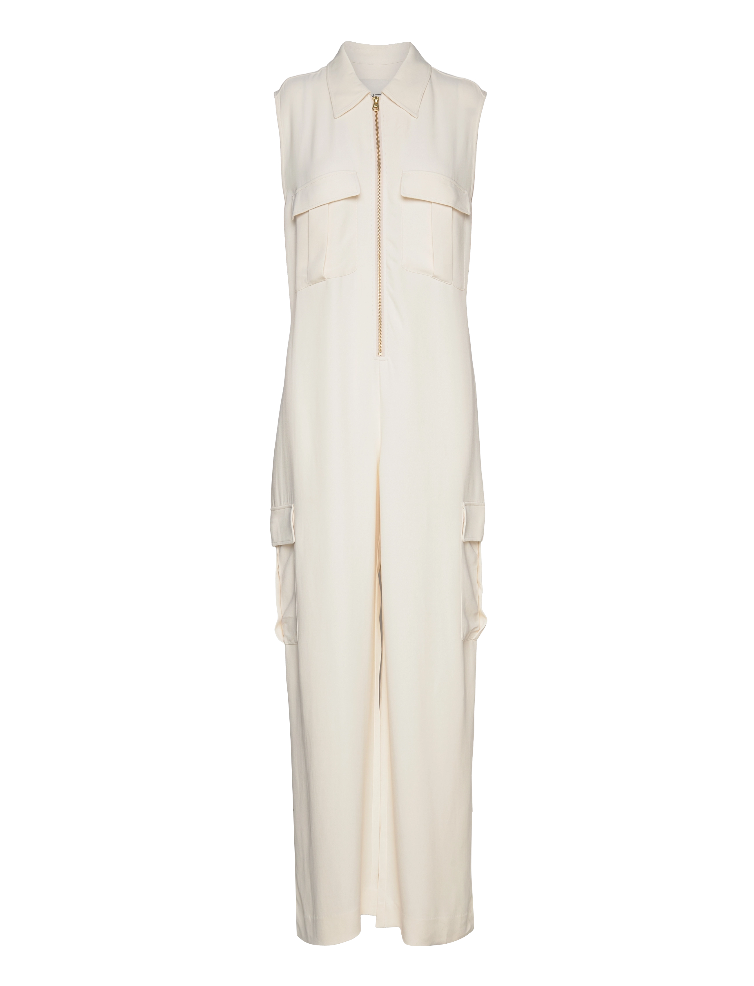 GANT Cargo Pocket Jumpsuit Beige - 36 - Damen