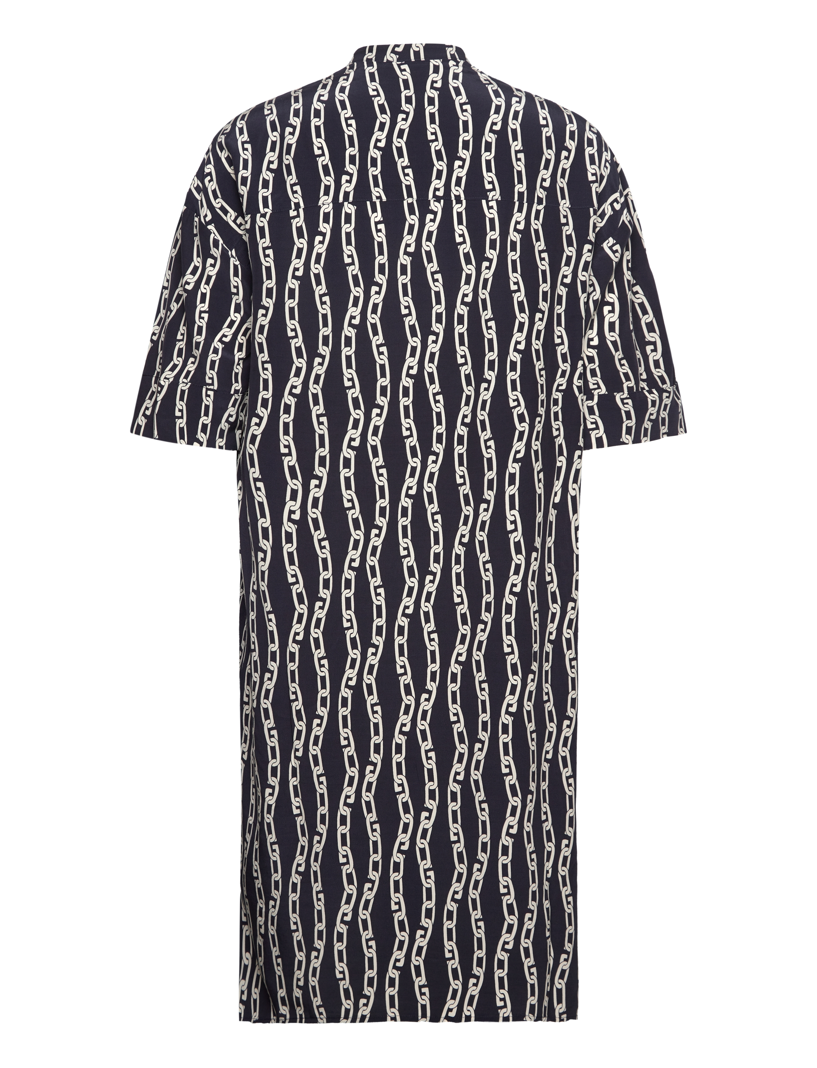 Gant - REL CHAIN PRINT TUNIC DRESS - t-shirtkjoler - evening blue - 1
