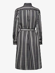 GANT - REL STRIPED A-LINE SHIRT DRESS - shirt dresses - ebony black - 1