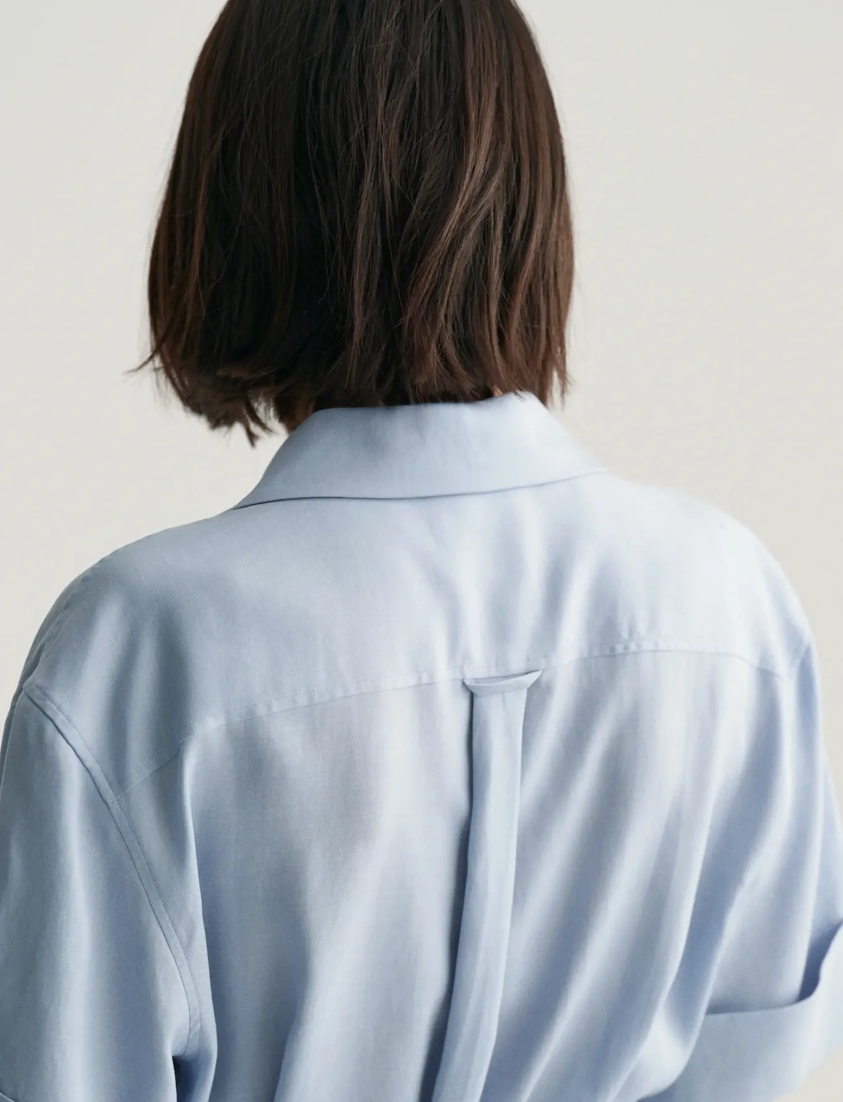 GANT - REL POCKET SS SHIRT DRESS - dove blue - 4