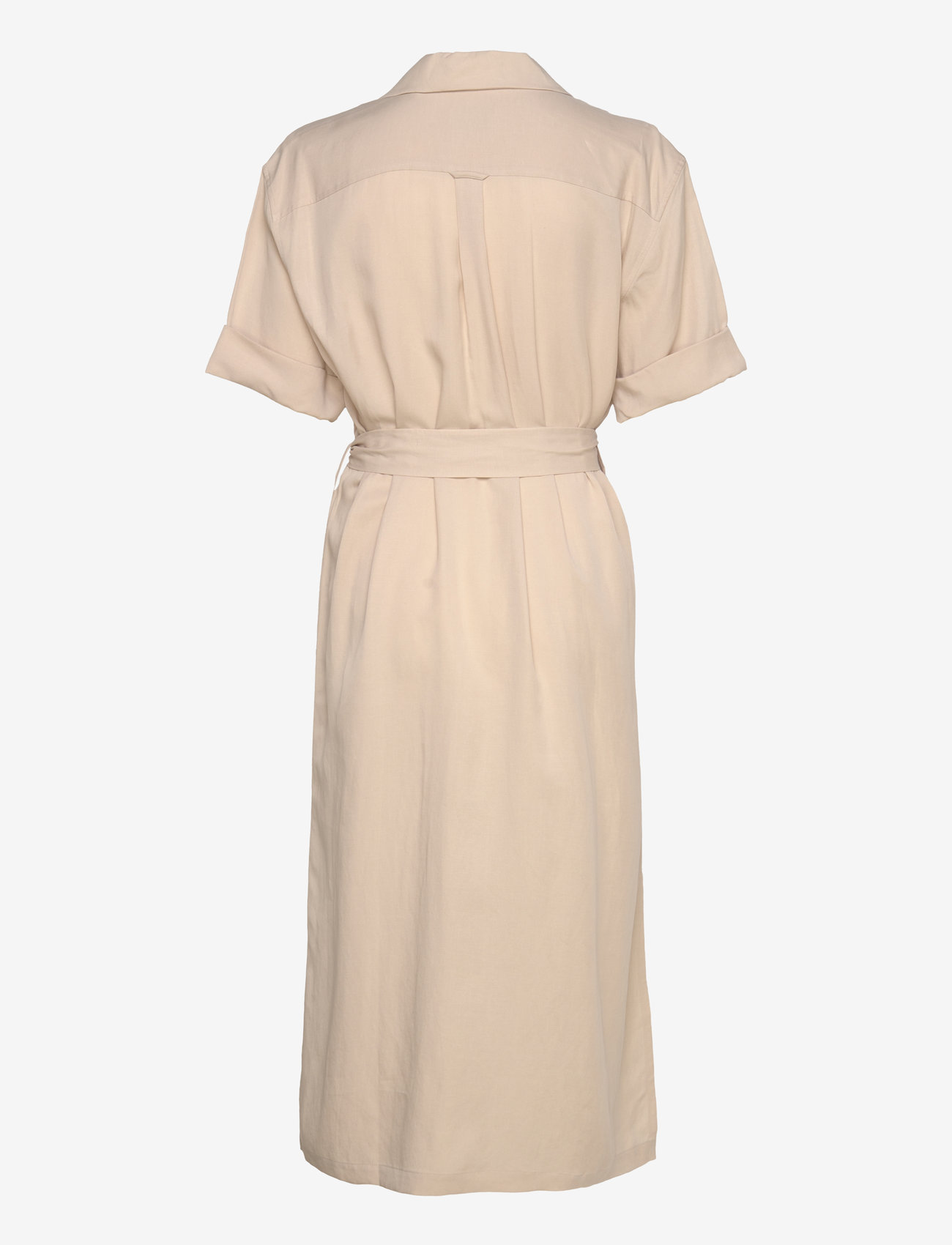 GANT - REL POCKET SS SHIRT DRESS - skjortklänningar - soft oat - 1