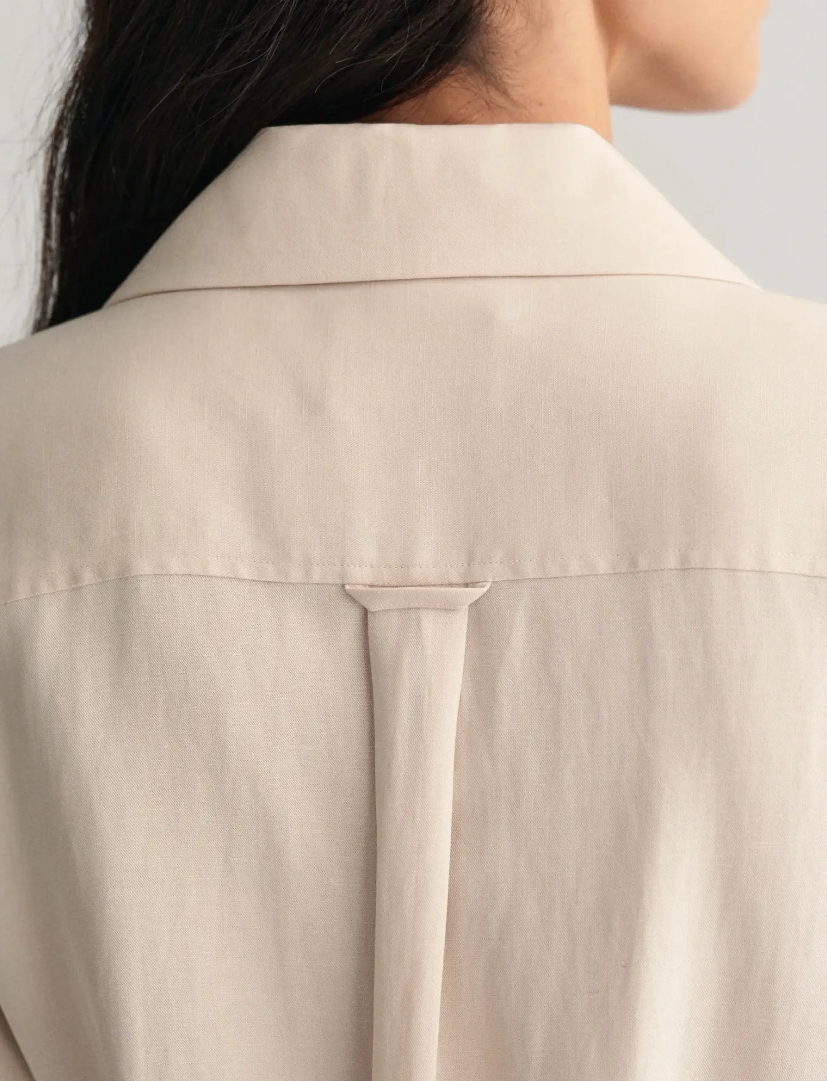 GANT - REL POCKET SS SHIRT DRESS - soft oat - 4