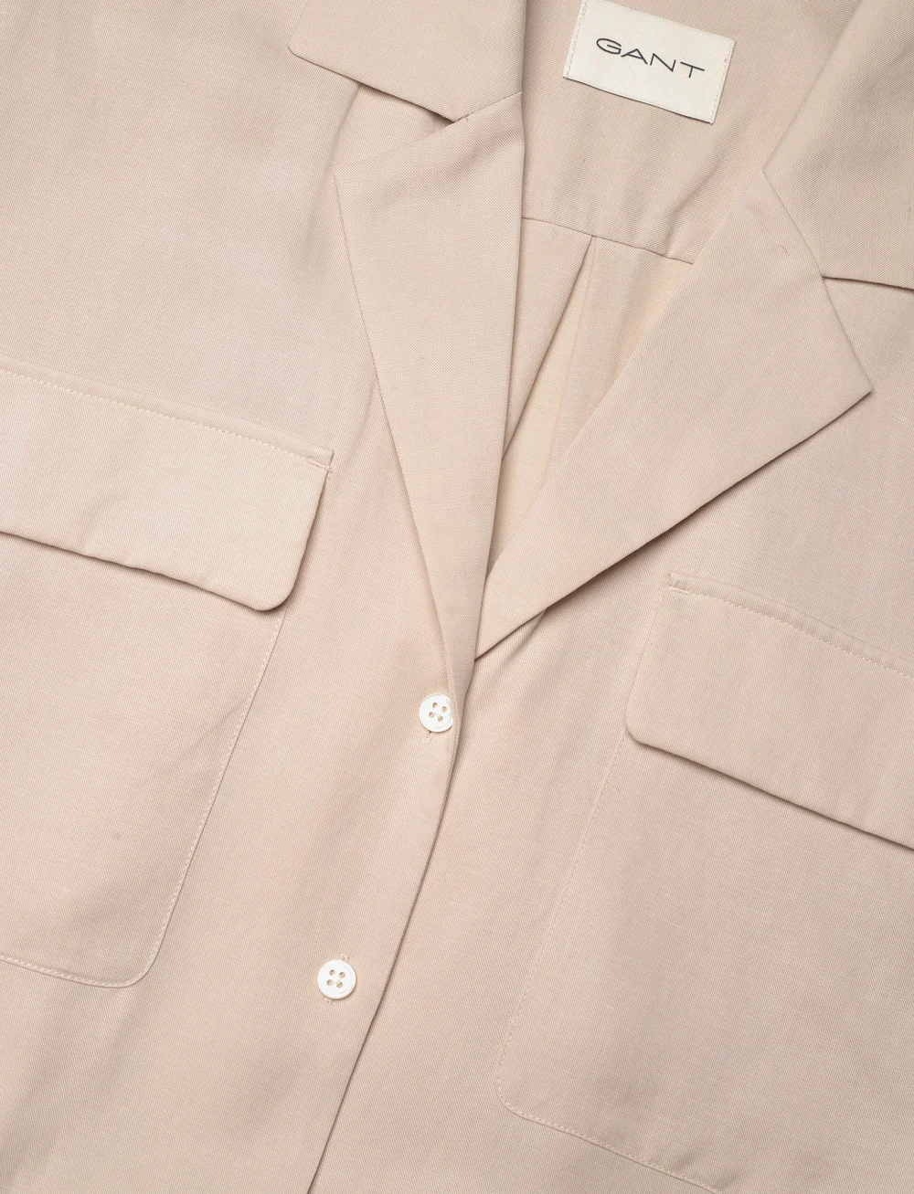 GANT - REL POCKET SS SHIRT DRESS - skjortekjoler - soft oat - 2