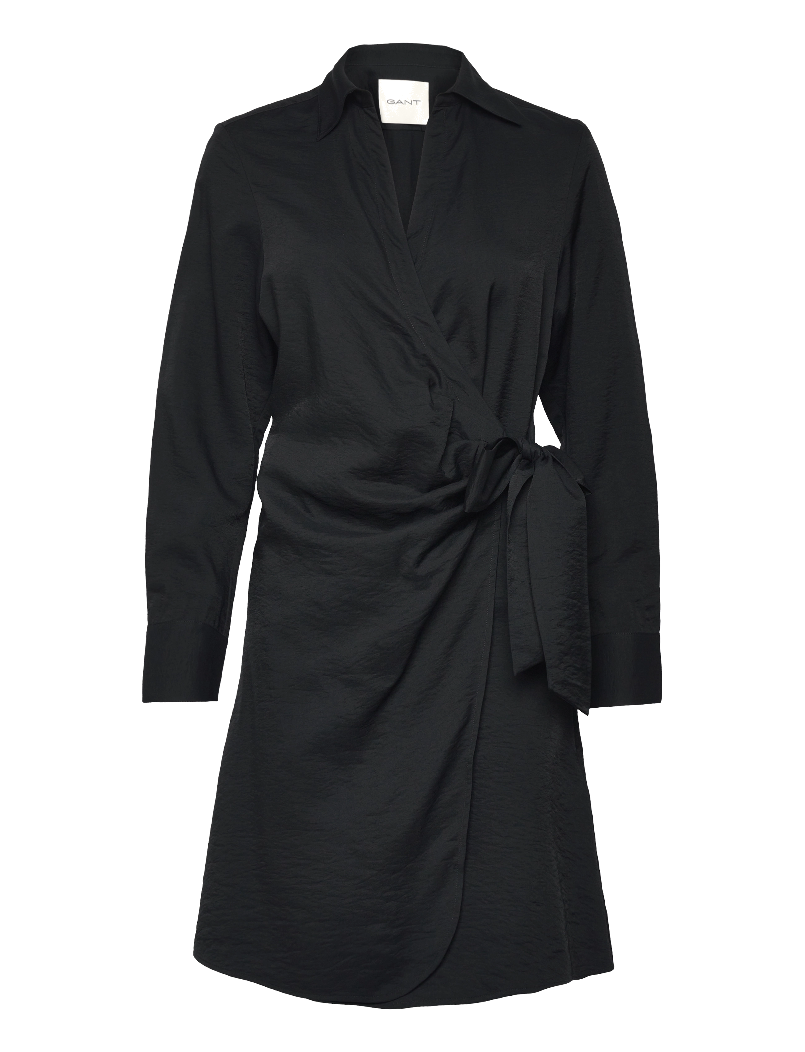 Gant SLIM WRAP SHIRT DRESS - Kjoler - BLACK / black