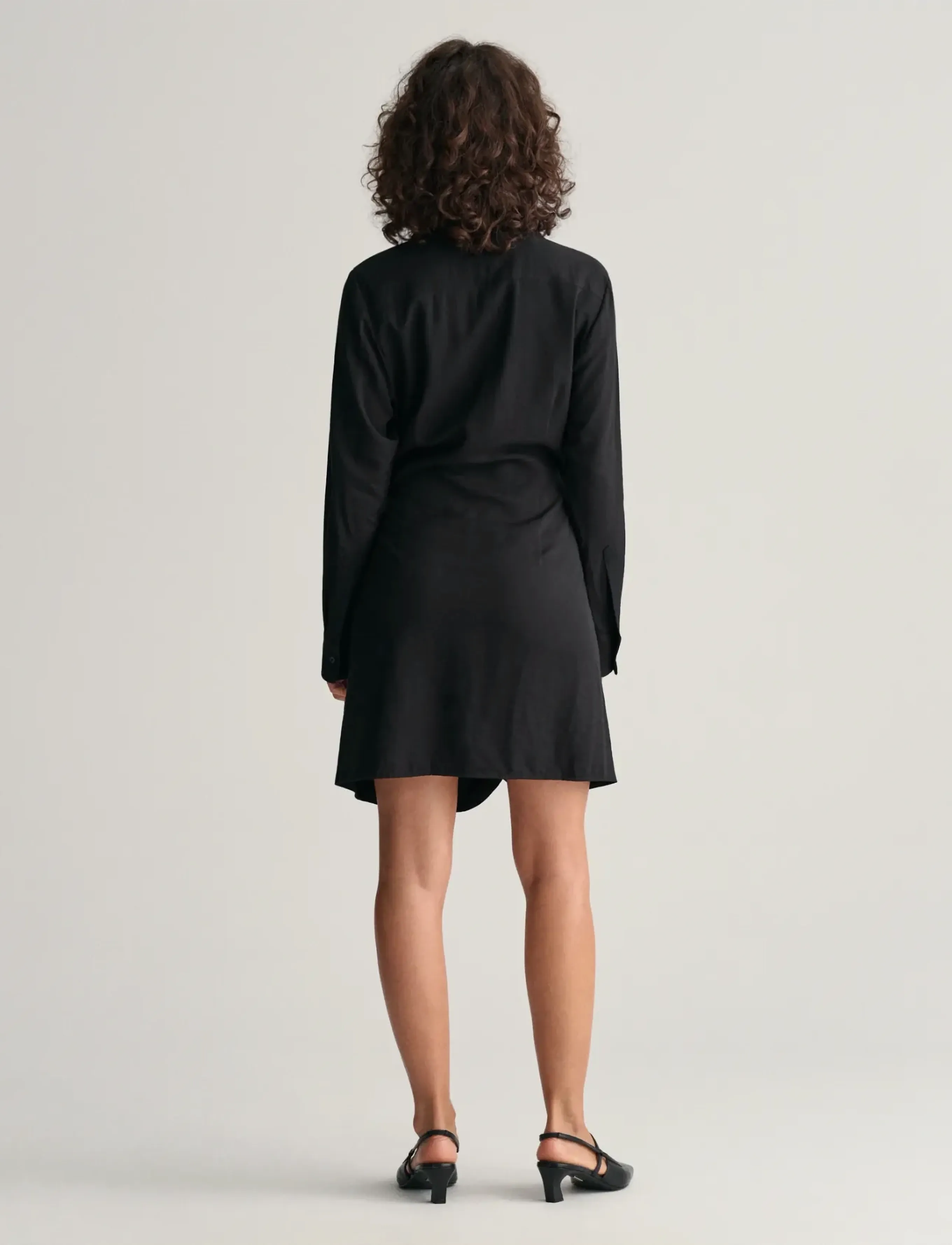 Gant - SLIM WRAP SHIRT DRESS - robes chemises - black - 3