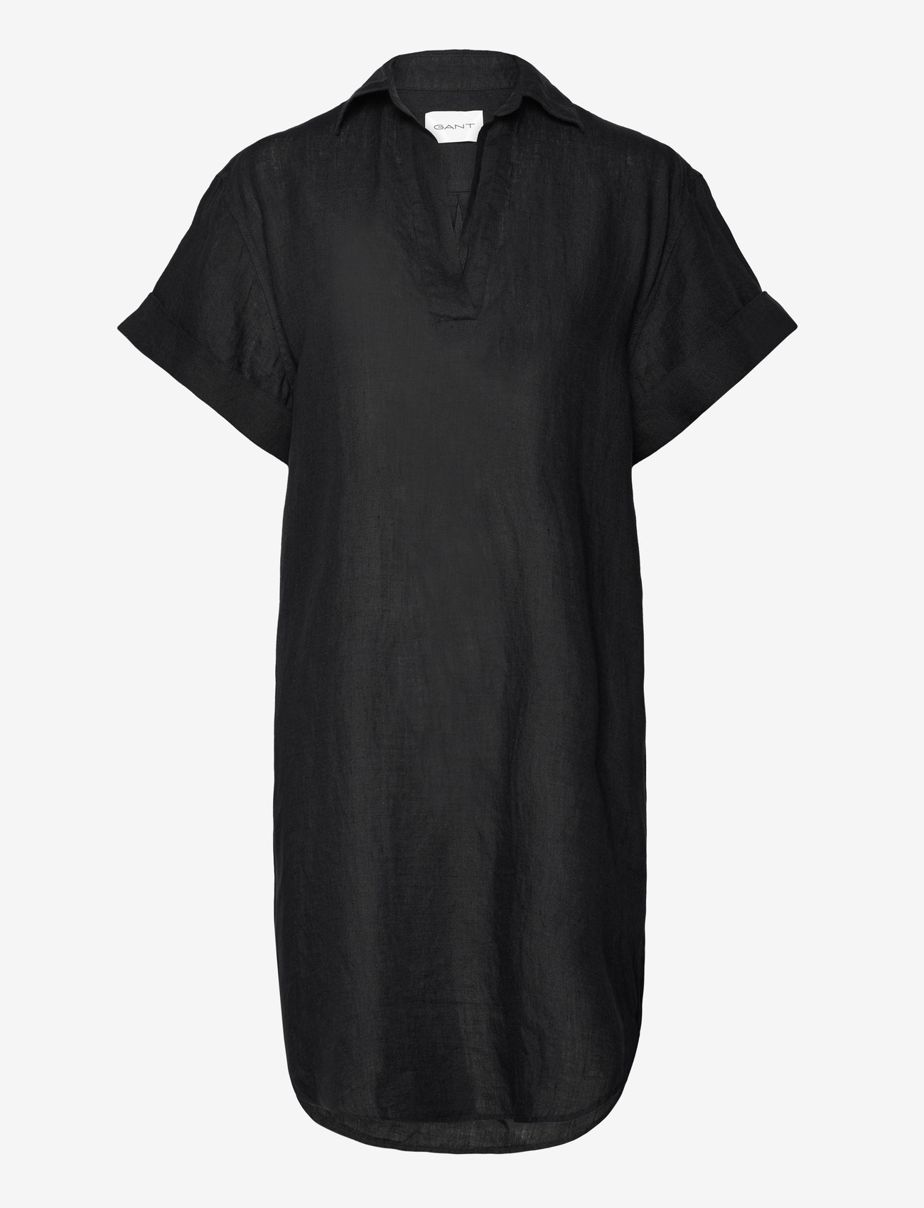 GANT - REL SS LINEN CAFTAN - tuniken - ebony black - 0