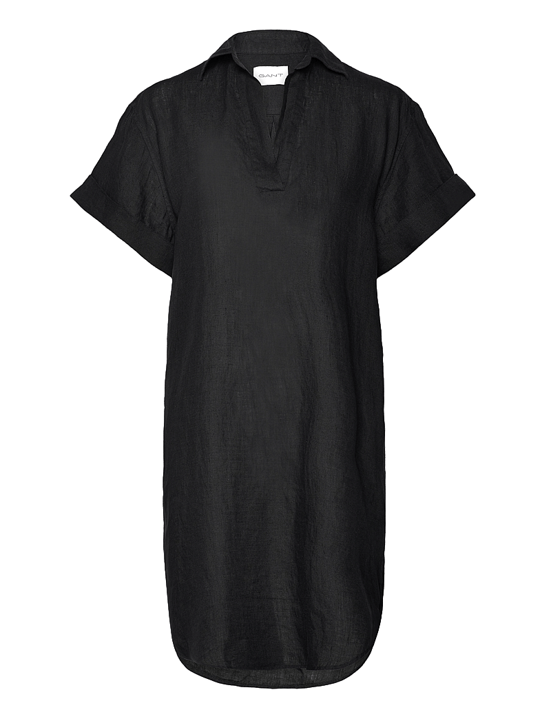 GANT - REL SS LINEN CAFTAN - tuniken - ebony black - 0