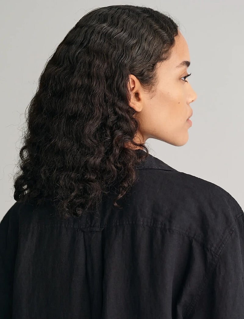 GANT - REL SS LINEN CAFTAN - tunikaer - ebony black - 4