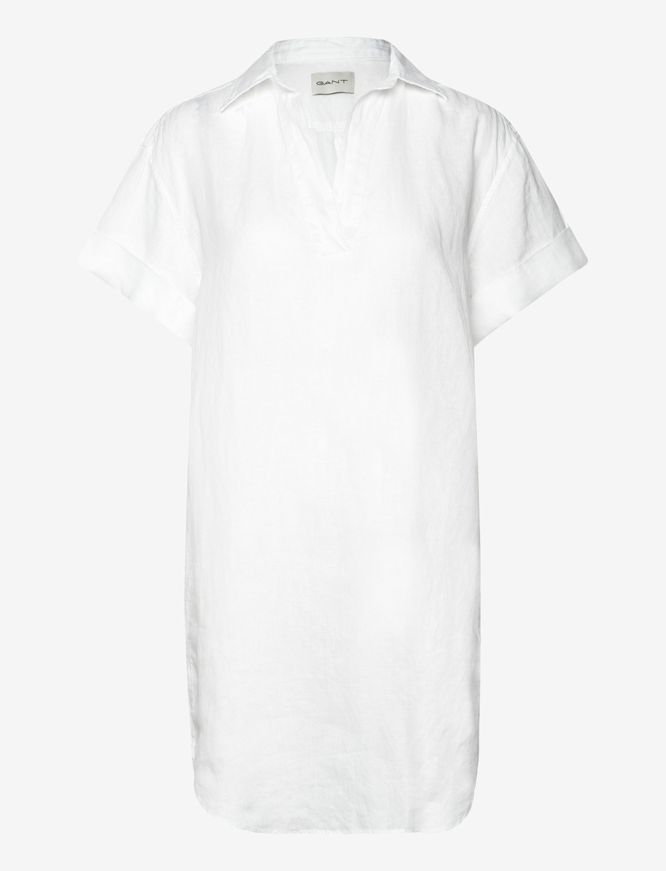 GANT - REL SS LINEN CAFTAN - tunikaer - white - 1