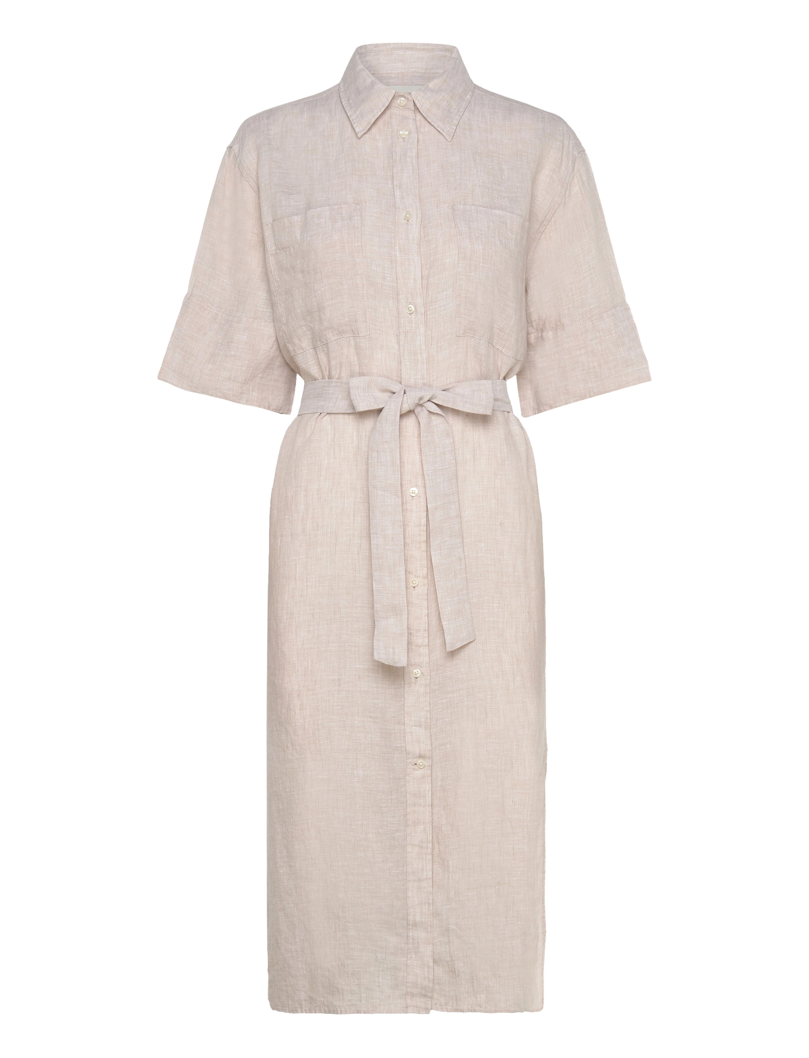 Gant REL LINEN SS SHIRT DRESS - Riided - DRY SAND / beige