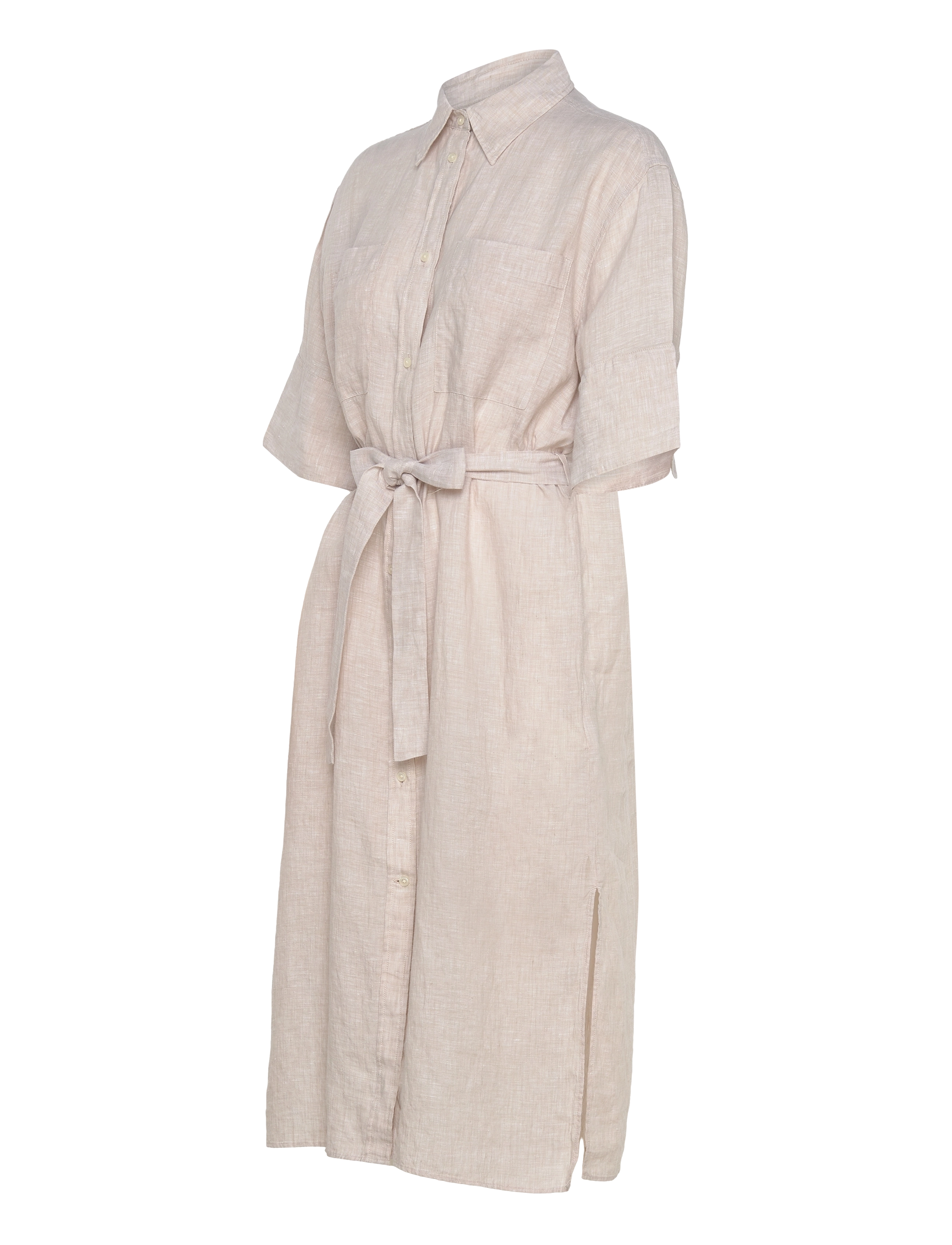Gant - REL LINEN SS SHIRT DRESS - robes chemises - dry sand - 3