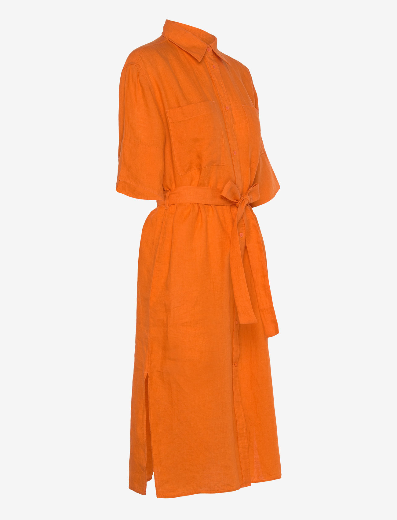 GANT - REL LINEN SS SHIRT DRESS - hemdkleider - pumpkin orange - 3