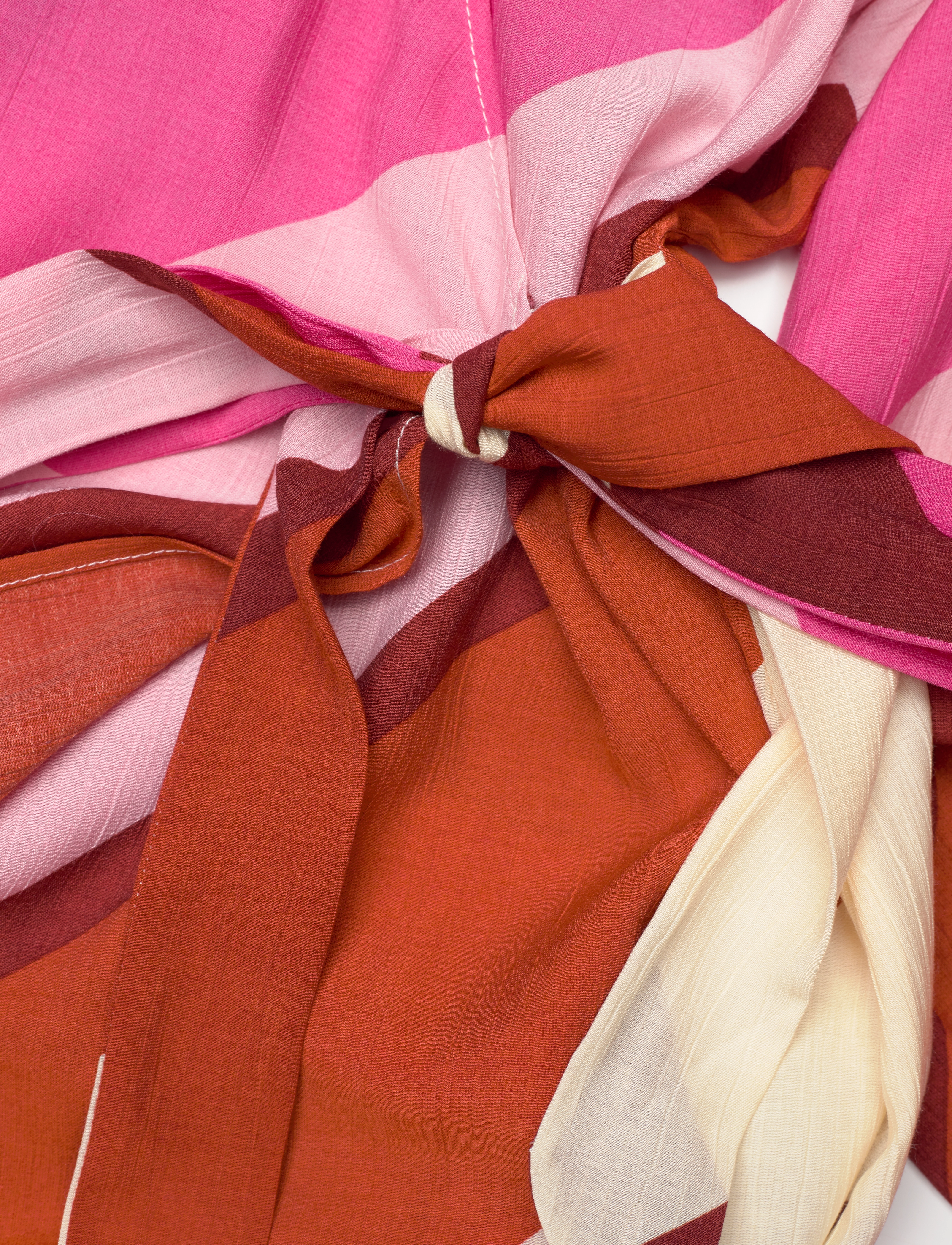 GANT - STRIPED MAXI WRAP DRESS - perky pink - 2