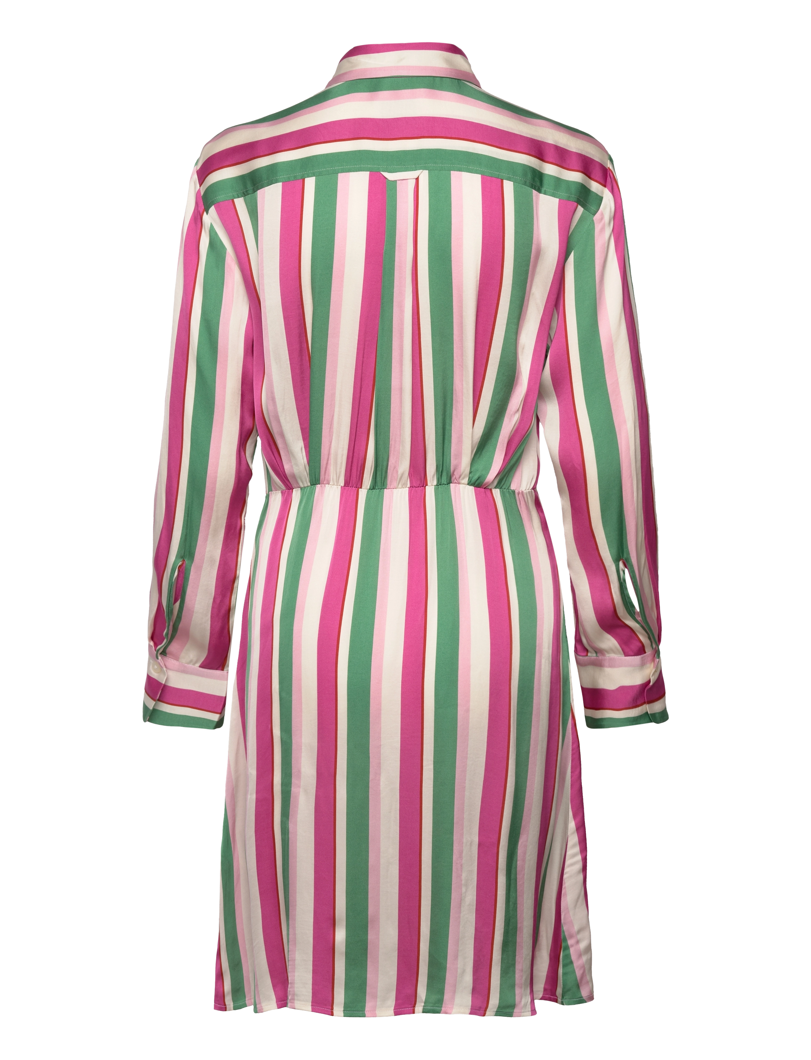 Gant - STRIPED WAIST SHIRT DRESS - dusty green - 1