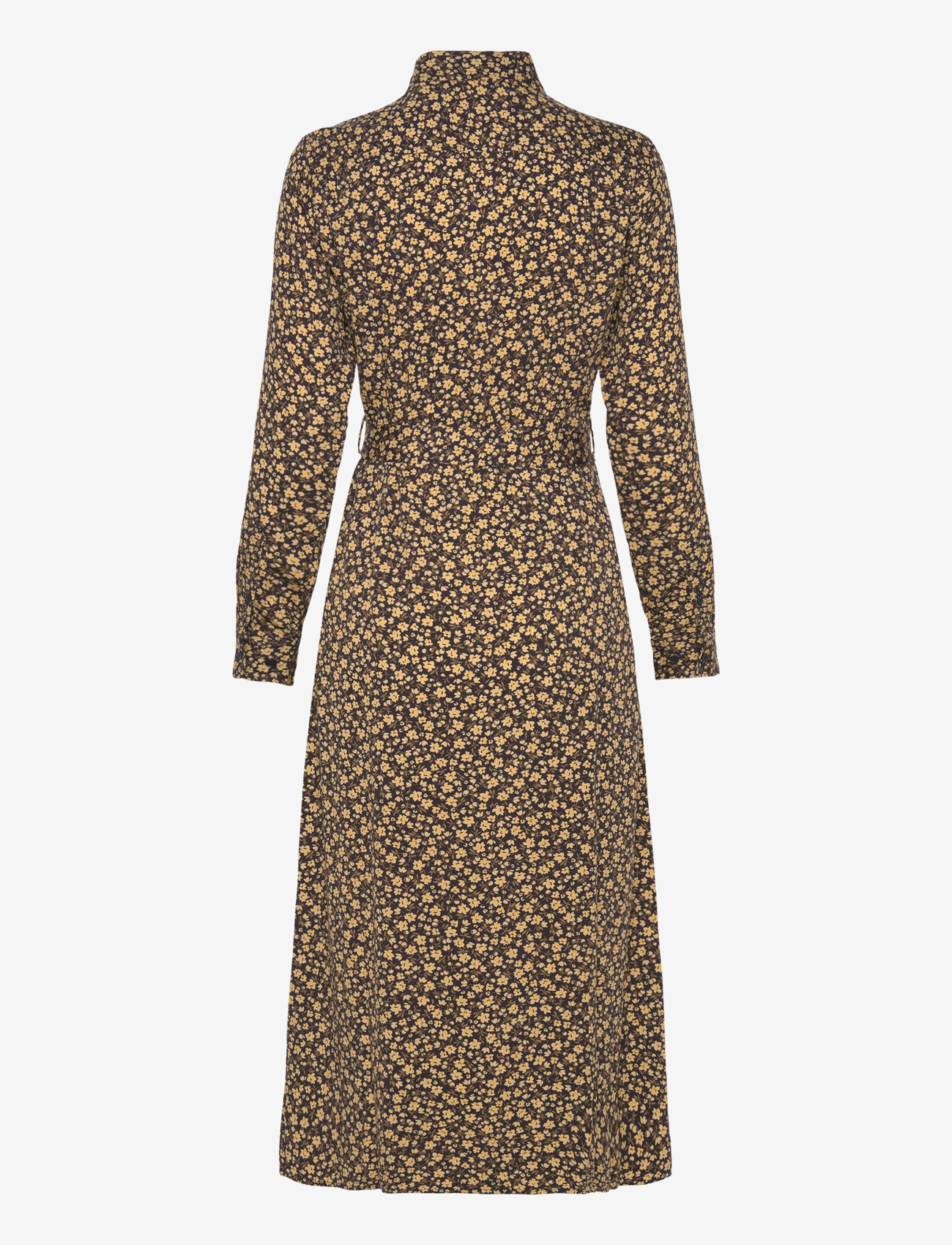 GANT - SLIM FLORAL PRINT SHIRT DRESS - särkkleidid - evening blue - 2