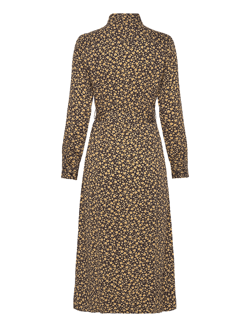 GANT - SLIM FLORAL PRINT SHIRT DRESS - särkkleidid - evening blue - 2