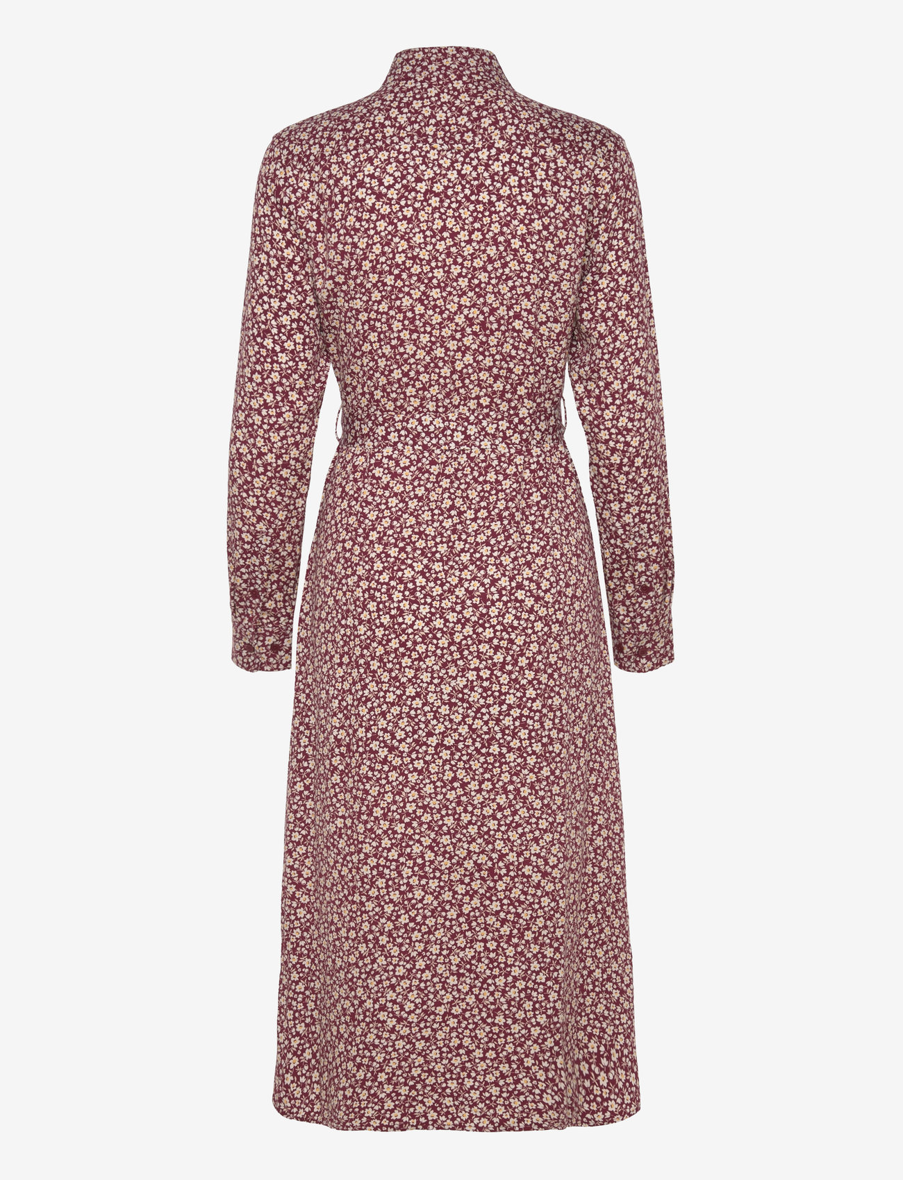 GANT - SLIM FLORAL PRINT SHIRT DRESS - shirt dresses - plumped red - 2