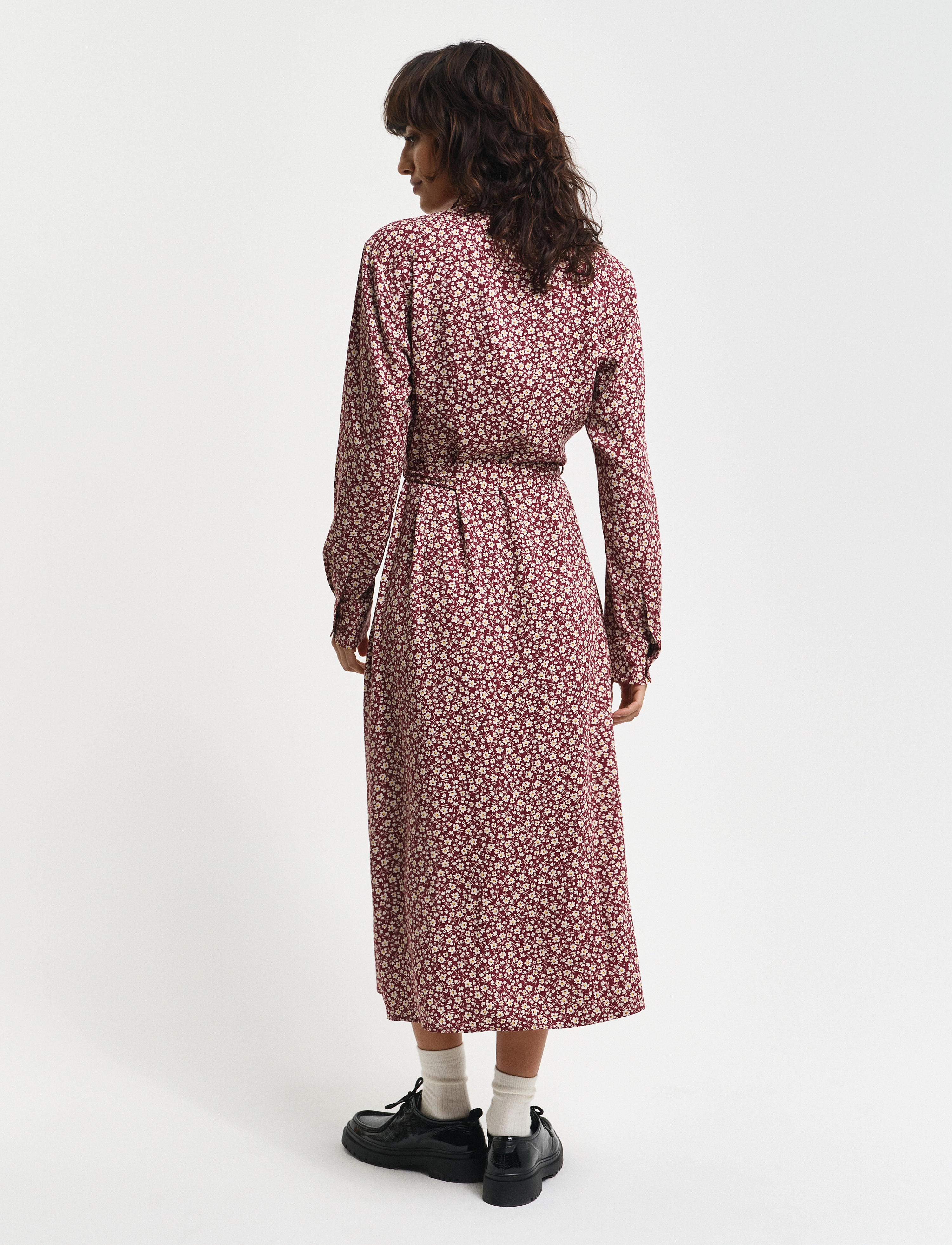 Gant - SLIM FLORAL PRINT SHIRT DRESS - skjortekjoler - plumped red - 3