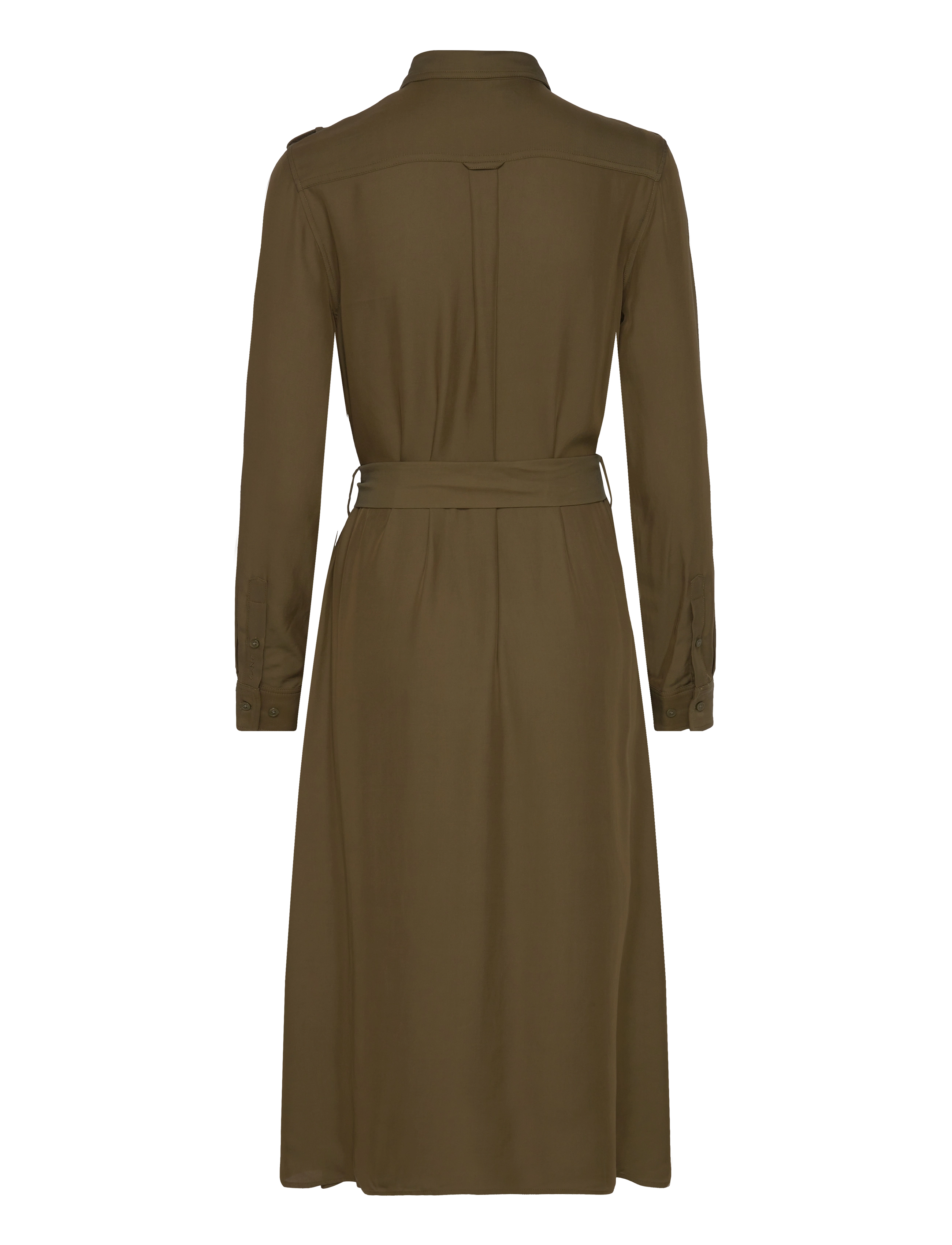 Gant - REG POCKET SHIRT DRESS - robes chemises - dark cactus - 2