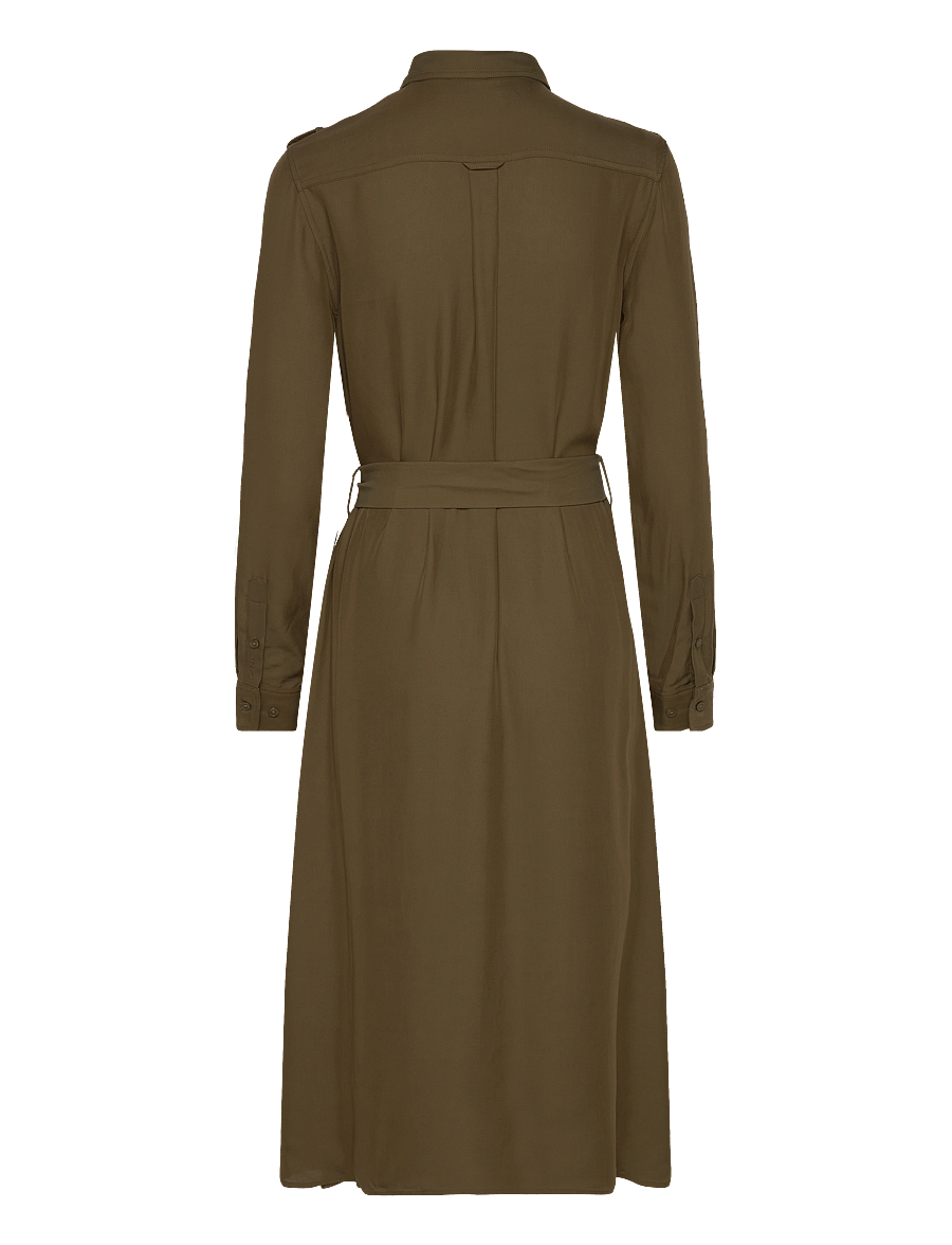 Gant - REG POCKET SHIRT DRESS - robes chemises - dark cactus - 2