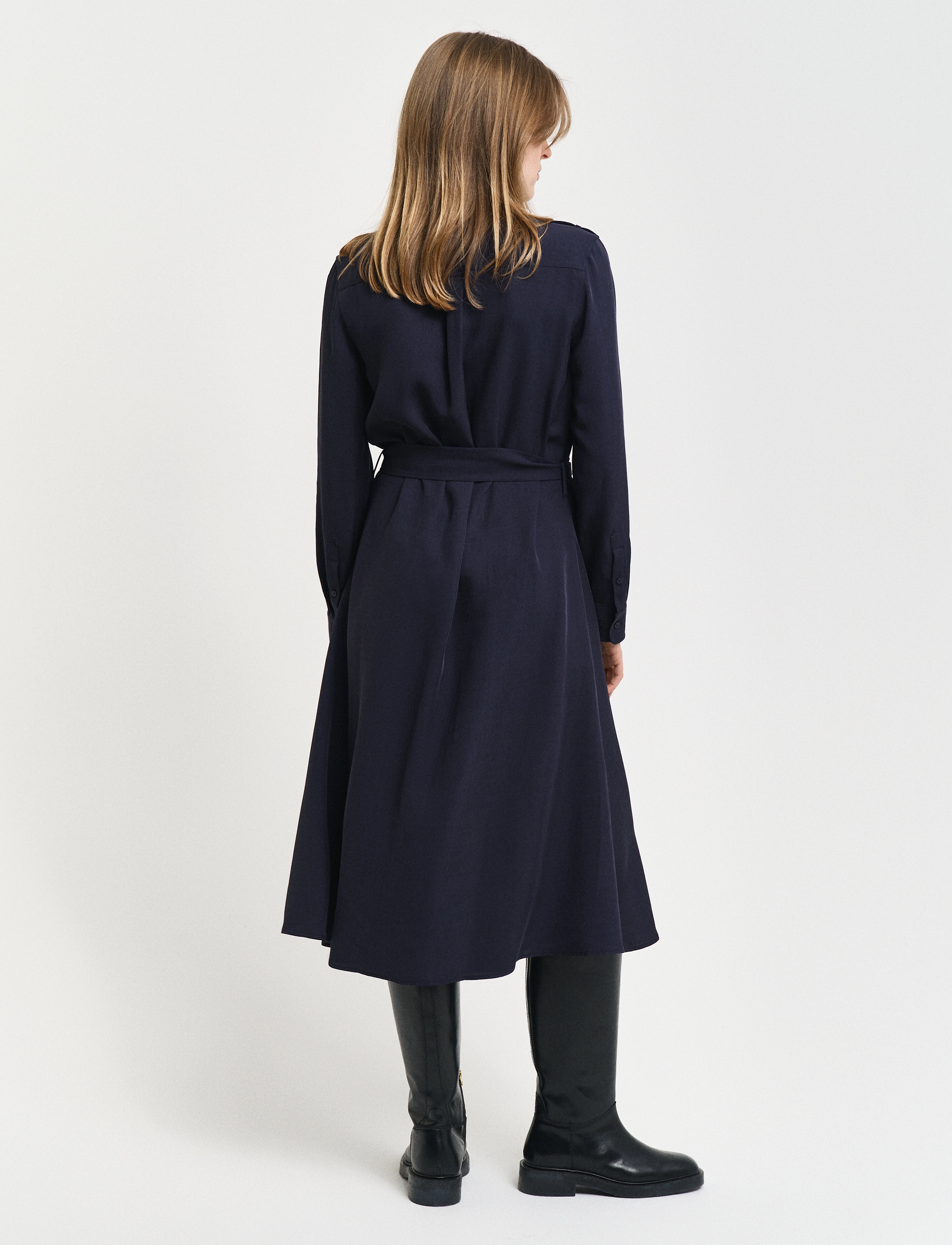 Gant - REG POCKET SHIRT DRESS - evening blue - 3