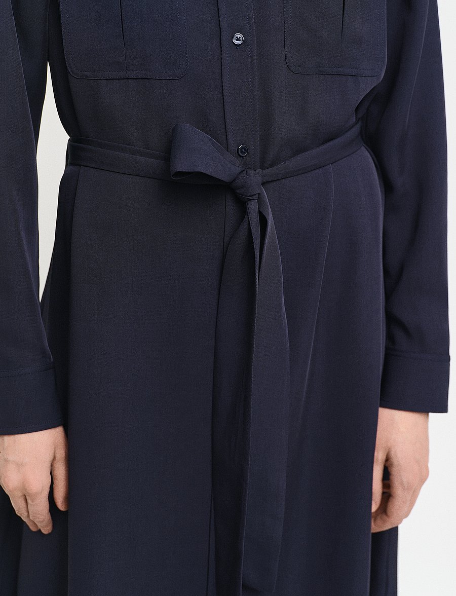 Gant - REG POCKET SHIRT DRESS - evening blue - 4