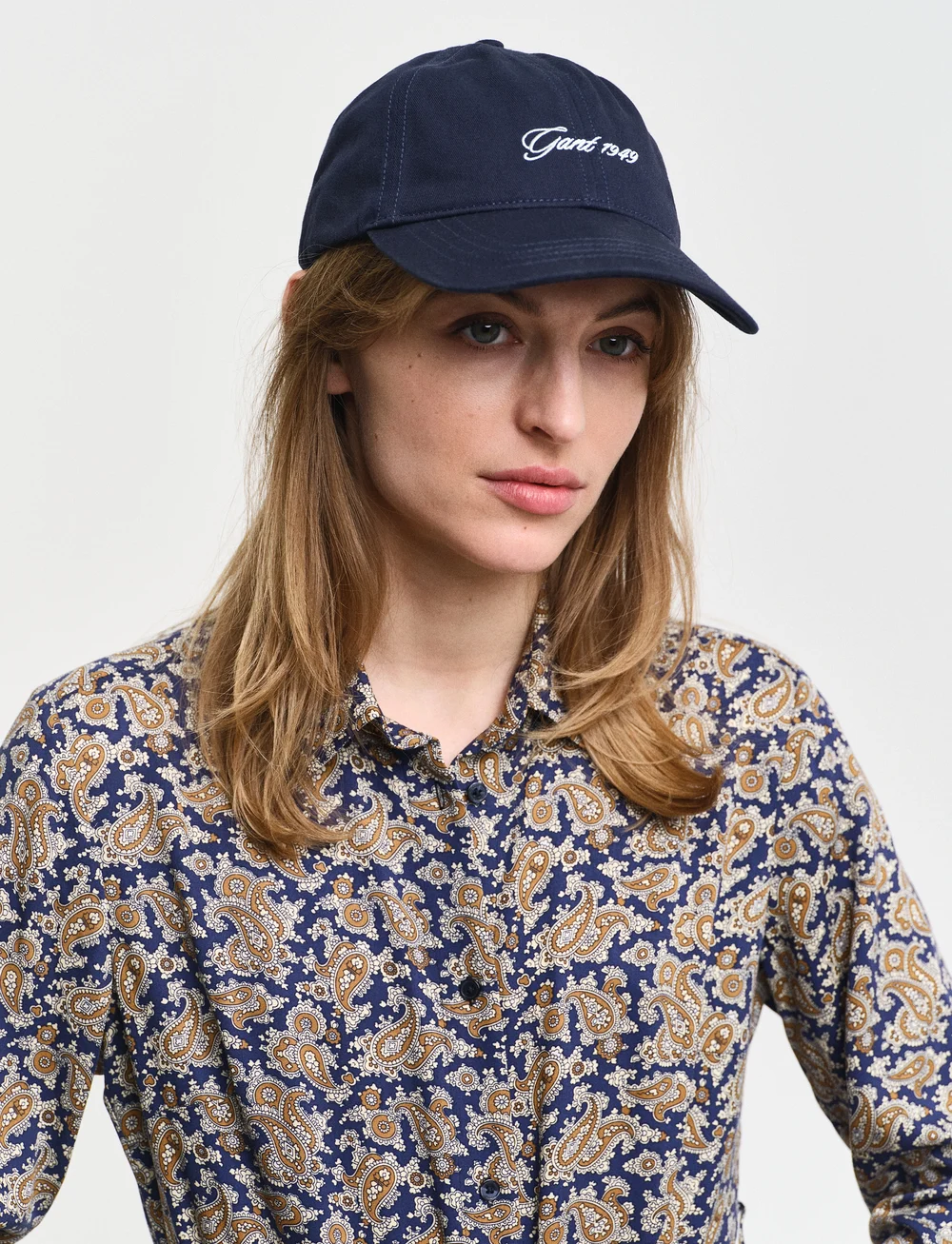 GANT - SLIM PAISLEY SHIRT DRESS - skjortekjoler - persian blue - 5