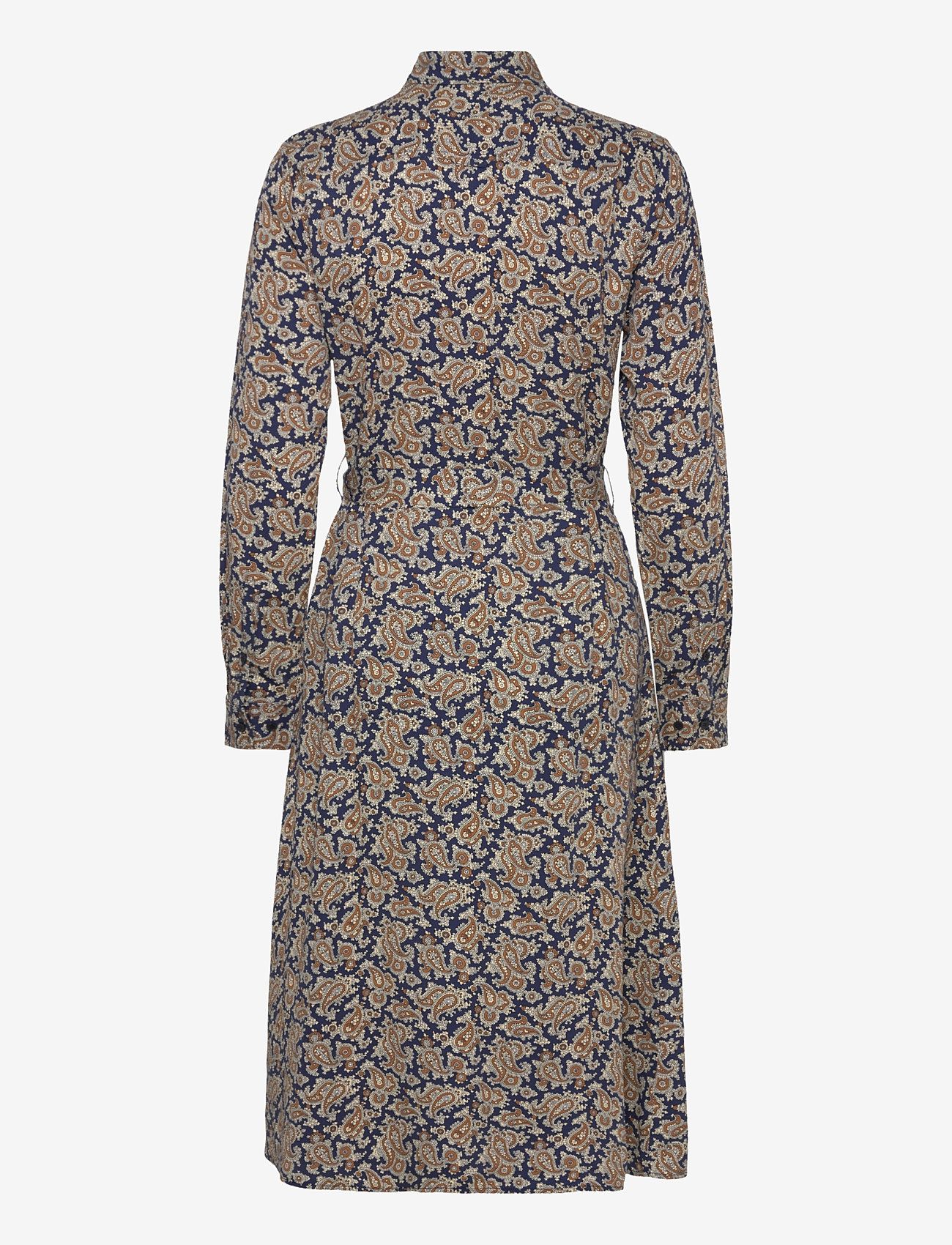 GANT - SLIM PAISLEY SHIRT DRESS - skjortklänningar - persian blue - 3
