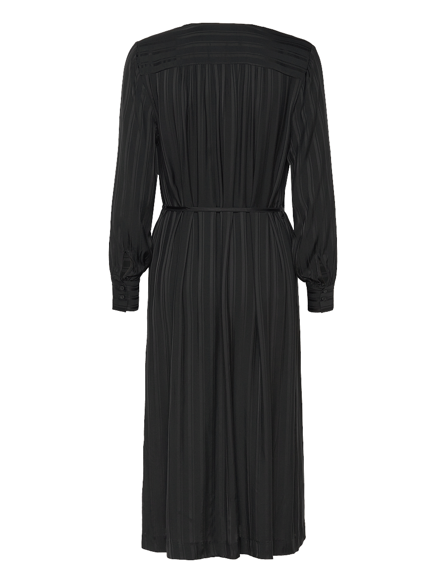 Gant - RELAXED SATIN STRIPE SHIRT DRESS - robes chemises - black - 2