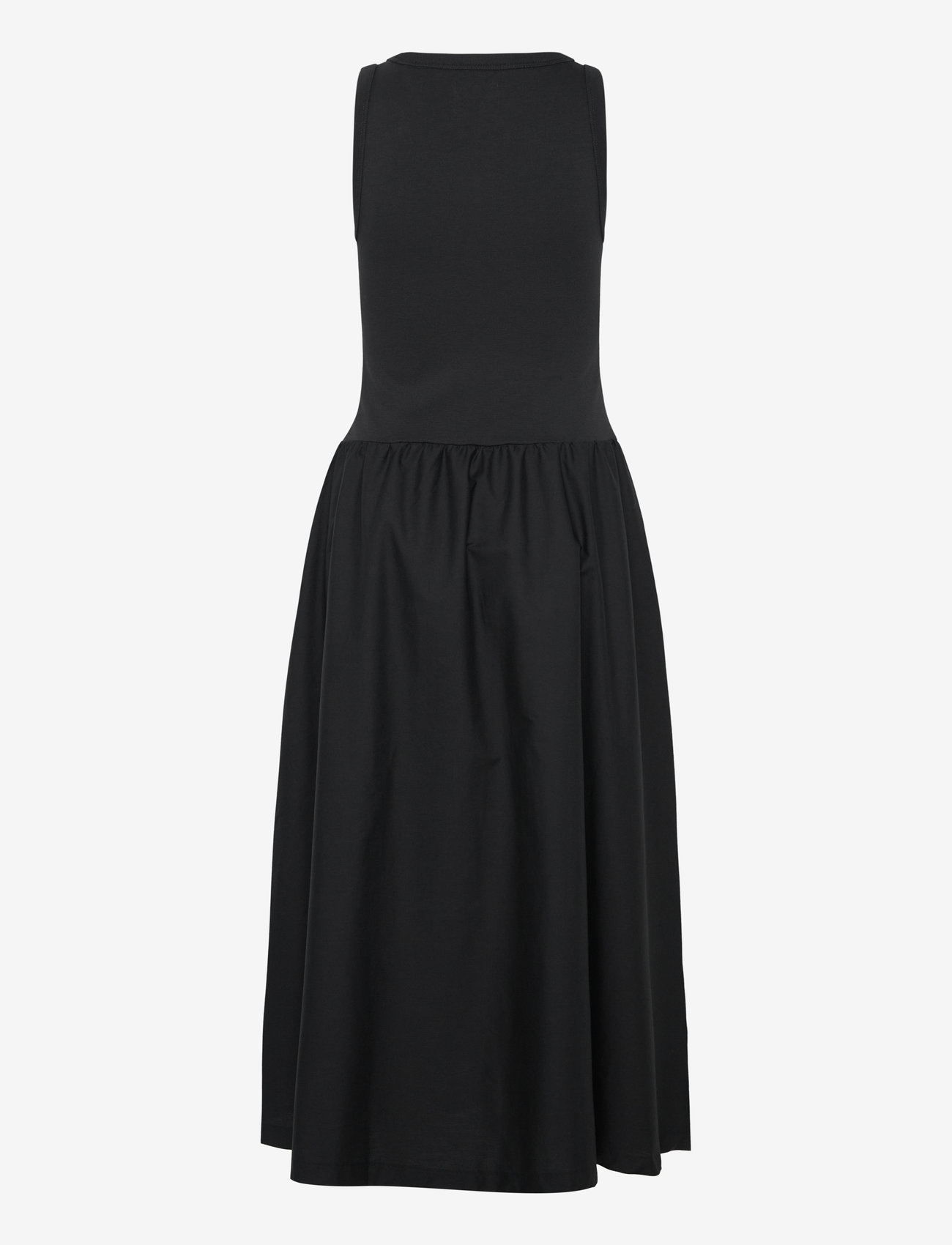 Gant - JERSEY WOVEN MIDI DRESS - confirmation - black - 1