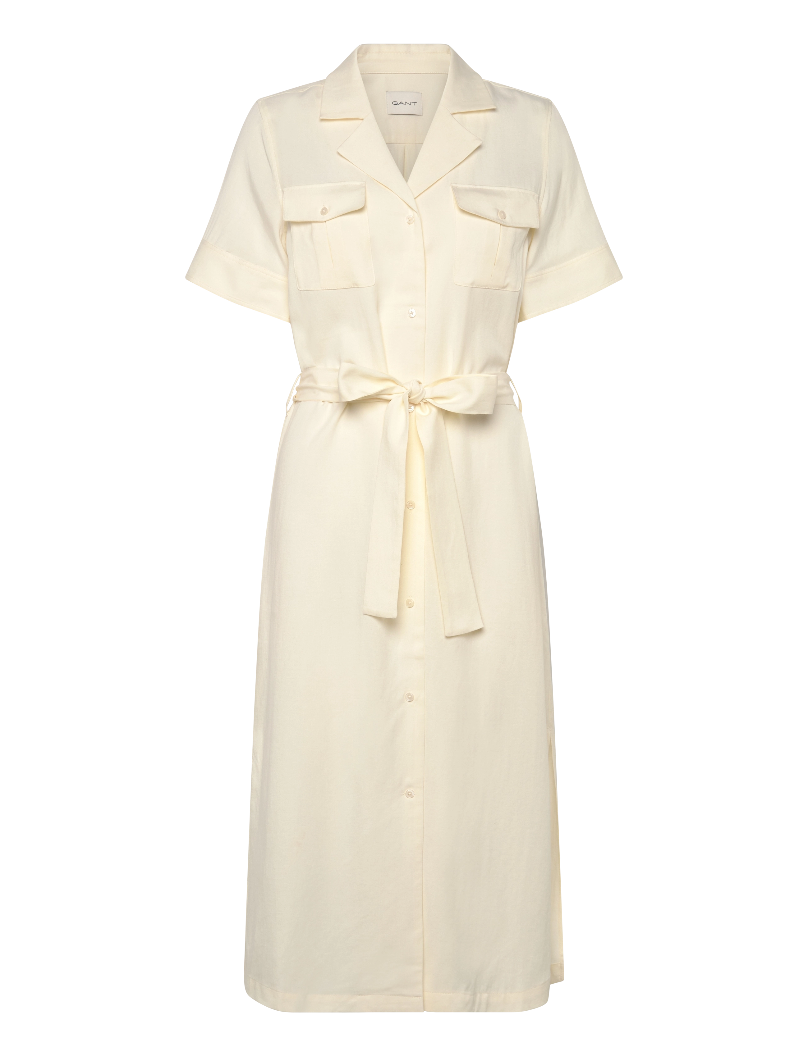 Gant - REG POCKET DRESS - hemdkleider - cream - 1