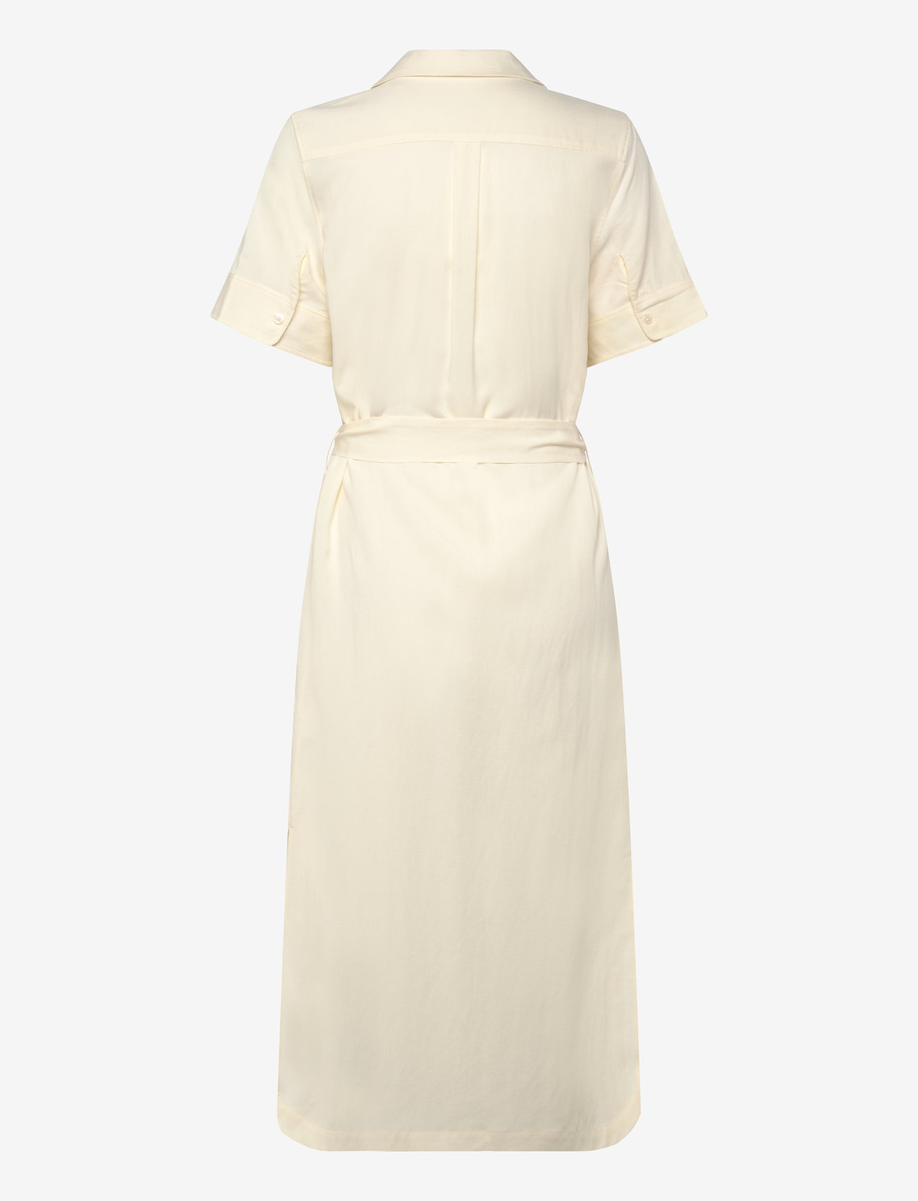 GANT - REG POCKET DRESS - skjortklänningar - cream - 1