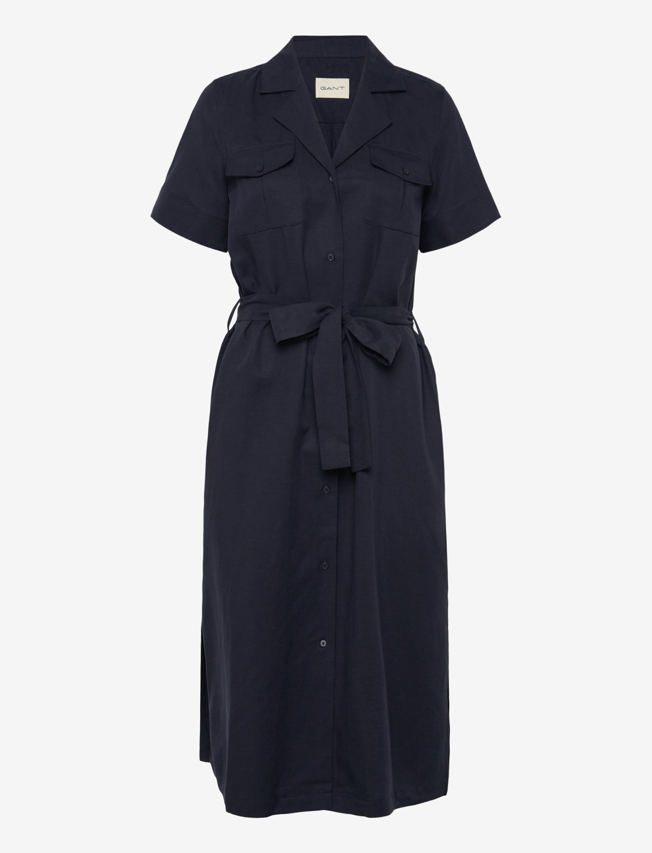 GANT - REG POCKET DRESS - skjortklänningar - evening blue - 1