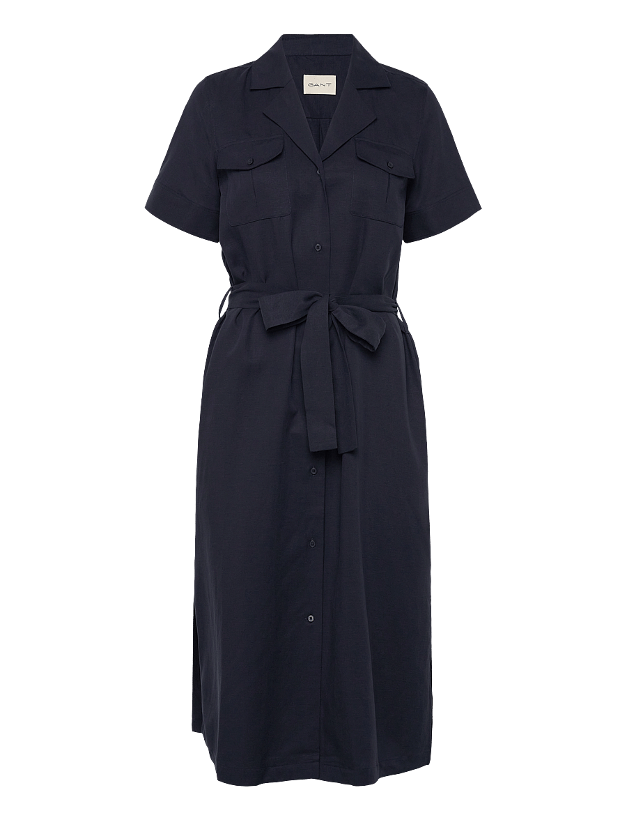 Gant - REG POCKET DRESS - kreklkleitas - evening blue - 1