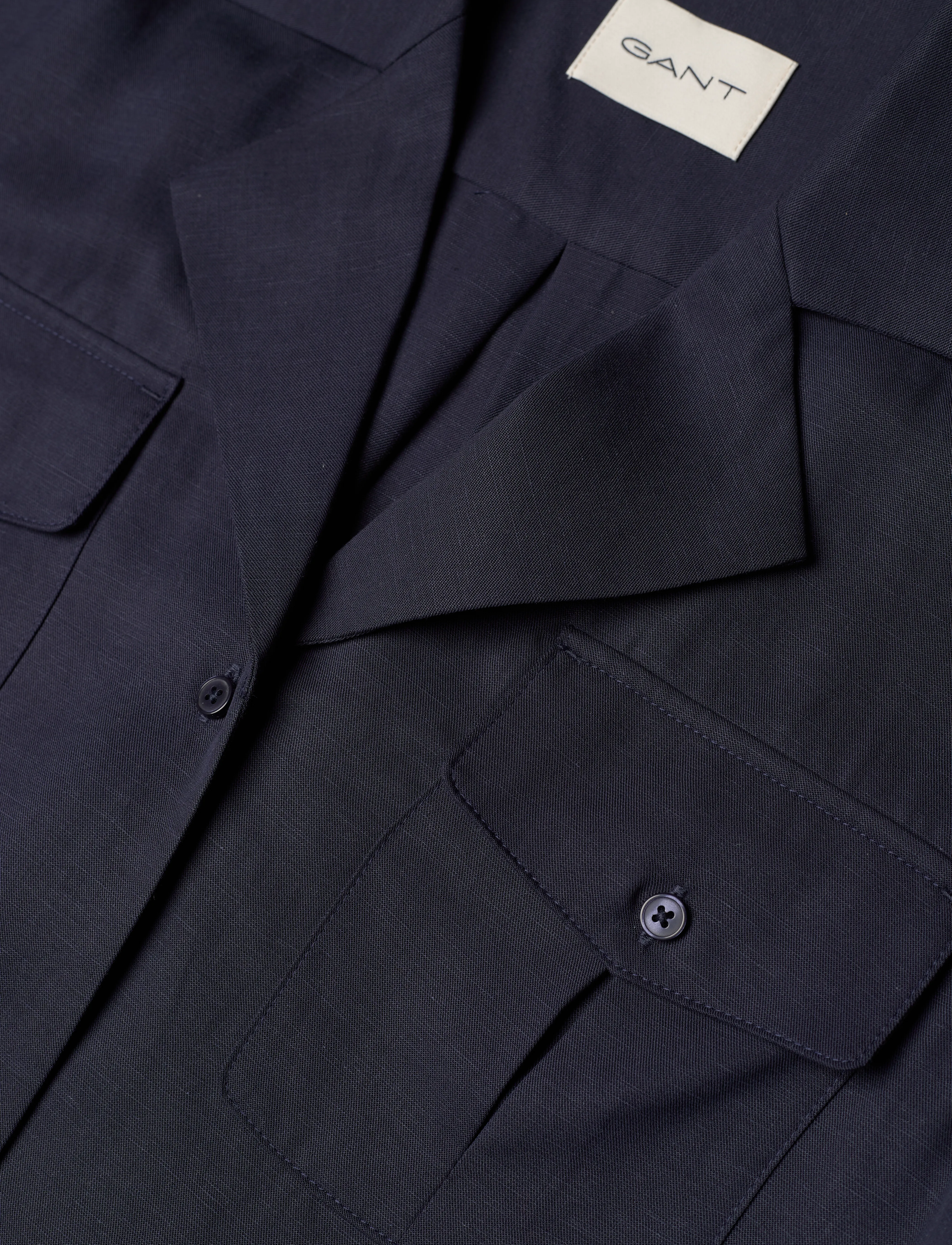 Gant - REG POCKET DRESS - kreklkleitas - evening blue - 5