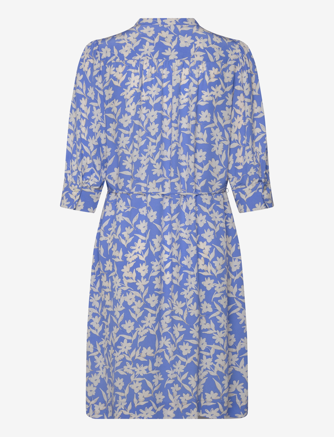 GANT - REG FLORAL PRINT SS SHIRT DRESS - sommerkleider - perfect blue - 1
