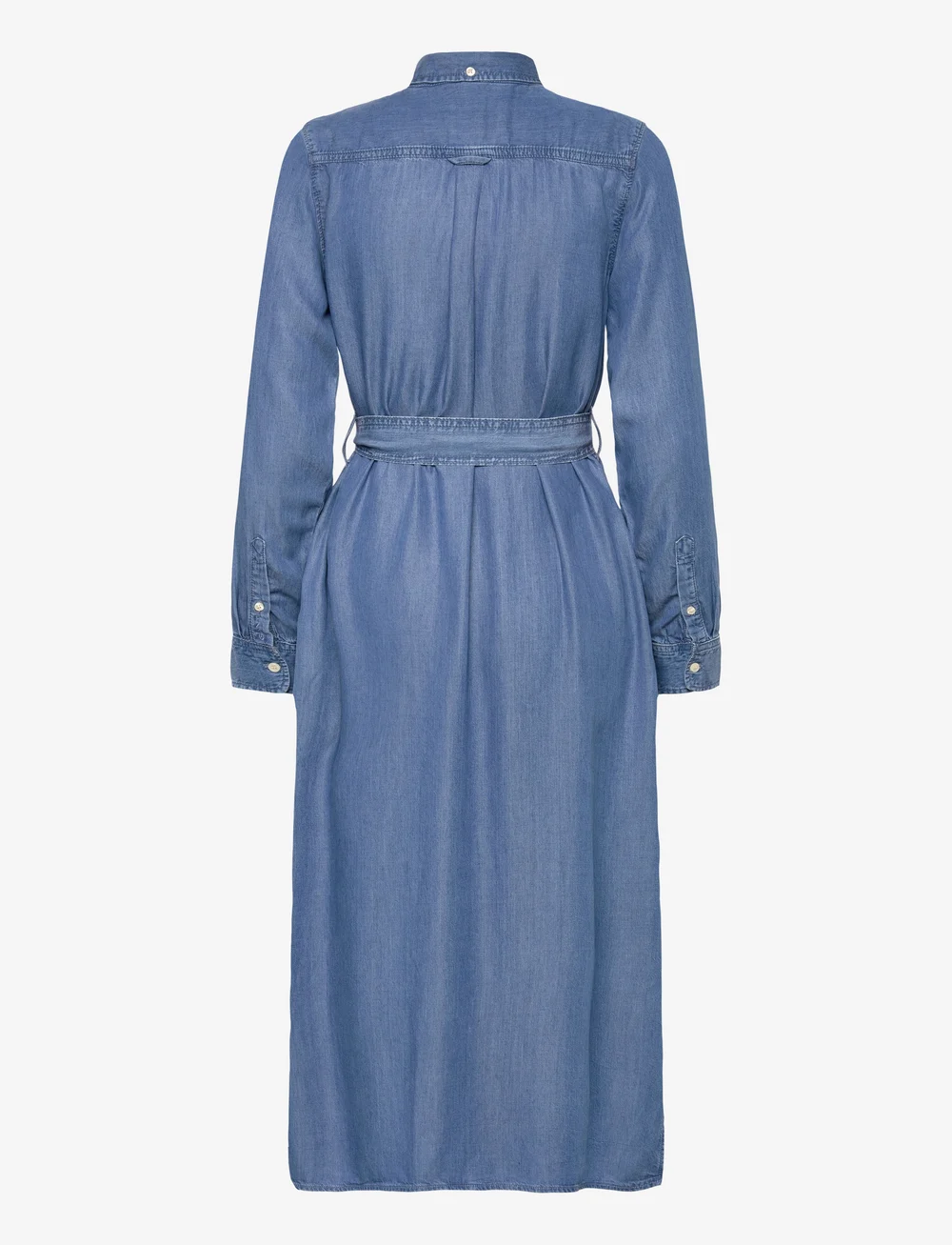 GANT - REG CHAMBRAY SHIRT DRESS - denimkjoler - light indigo - 1