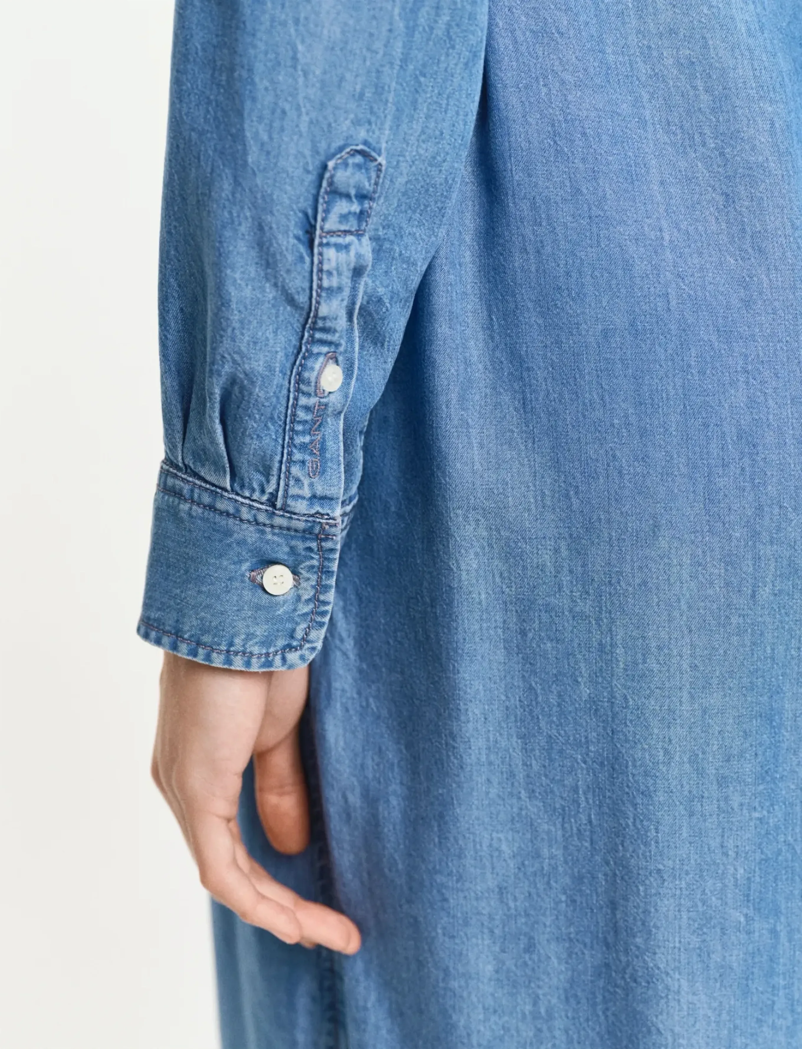 Gant Reg Chambray Shirt Dress skjortklänningar dam – bild 3