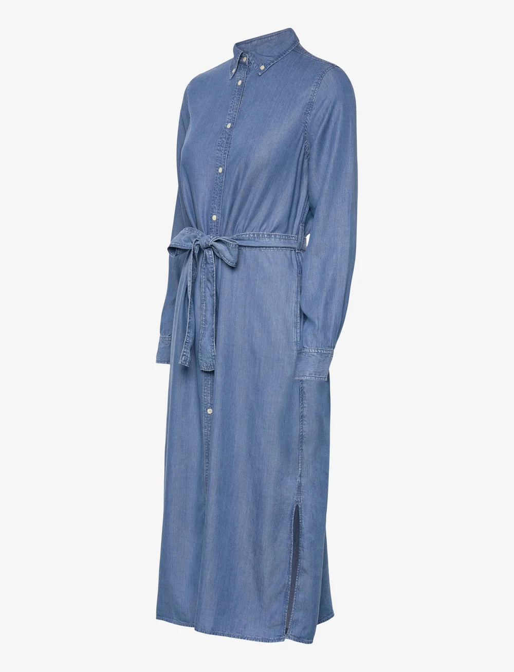 GANT - REG CHAMBRAY SHIRT DRESS - denimkjoler - light indigo - 2