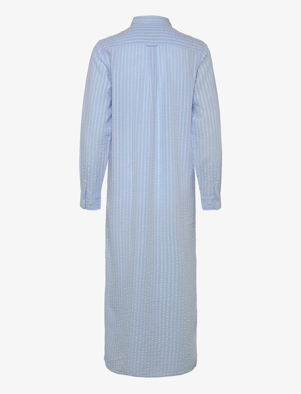 GANT - REL TONAL STRIPED SEERSUCKER DRESS - skjortklänningar - fresh blue - 1